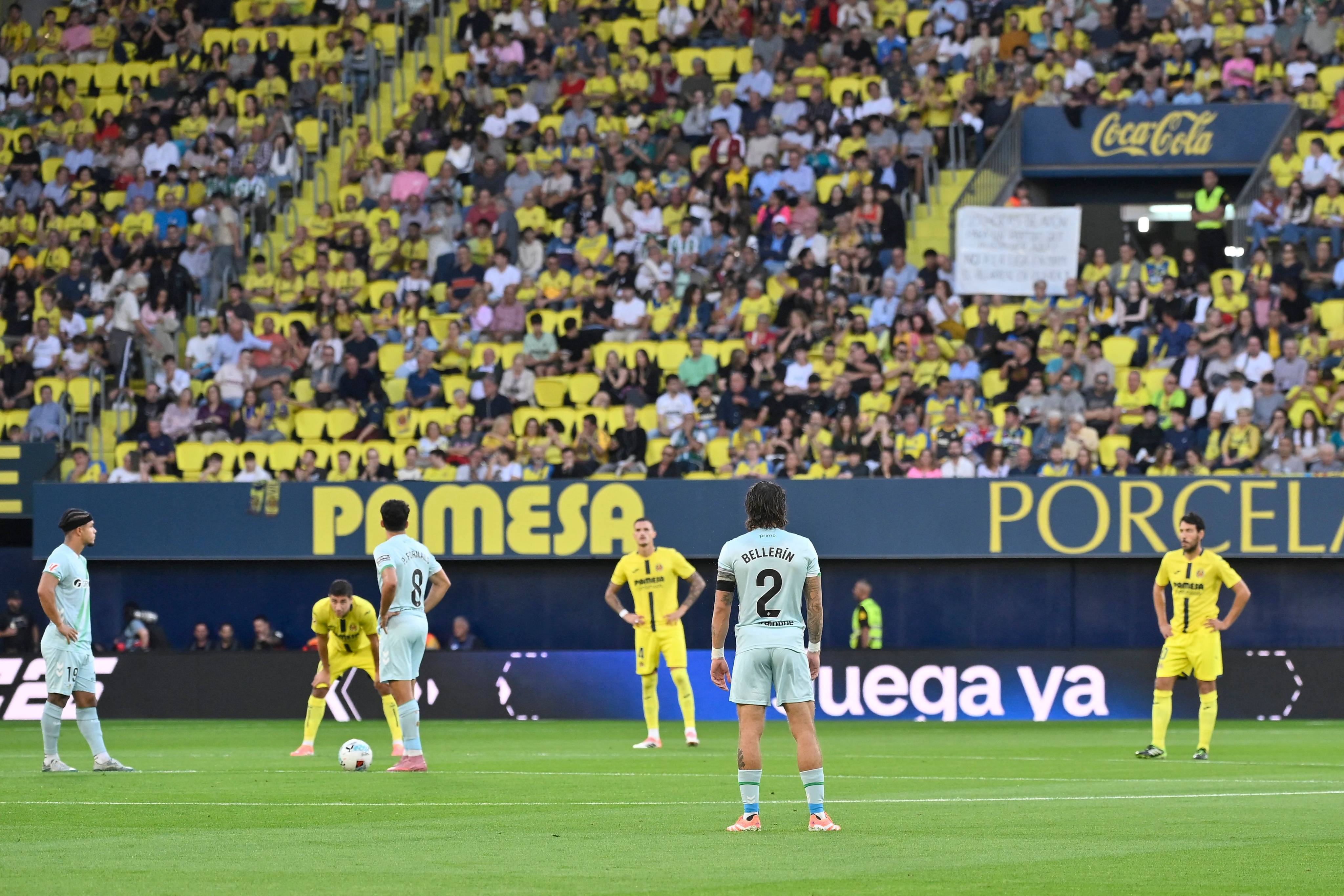 Players have been protesting at the start of La Liga matches. Photo: AFP