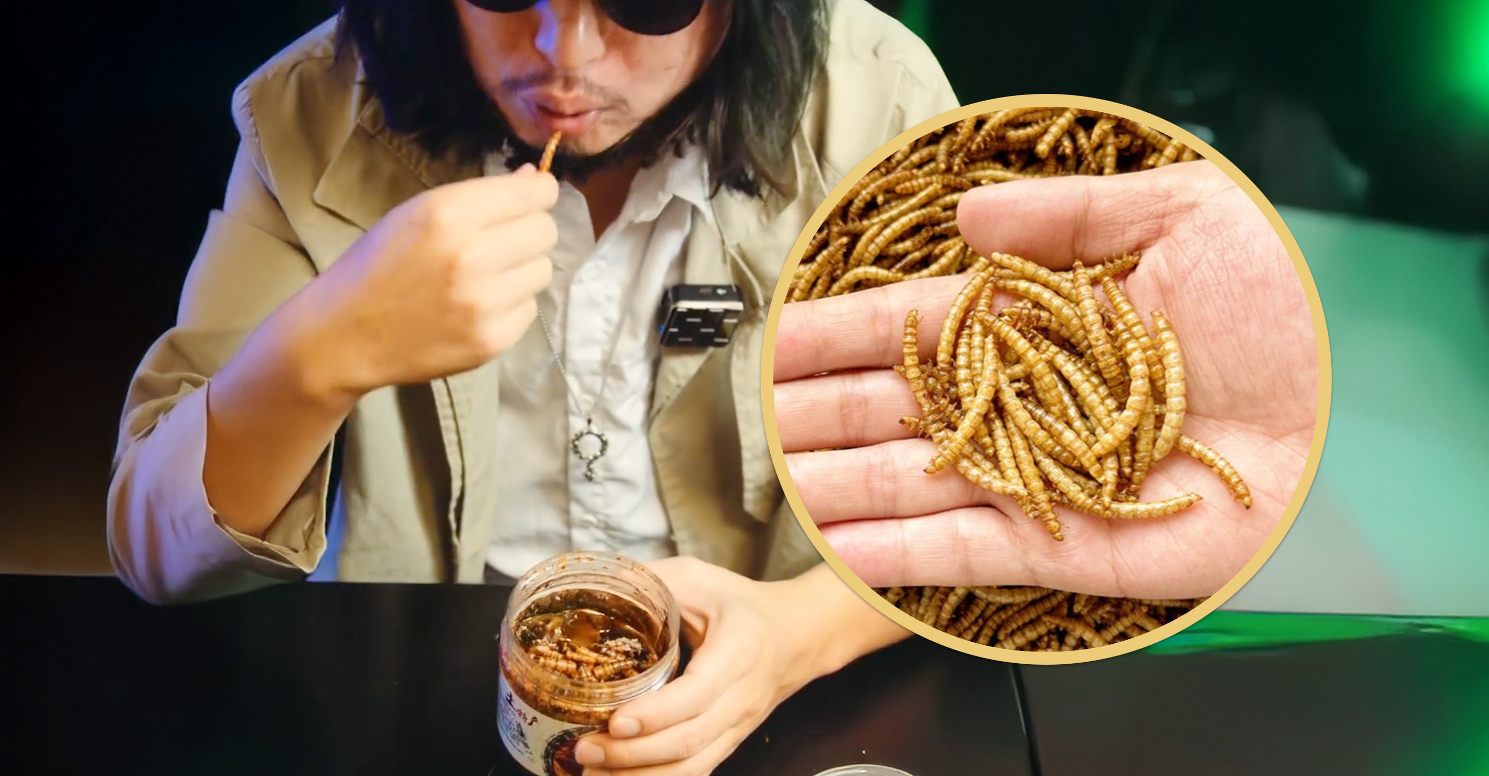 Young adults in China are sharing frugality hacks online, including the eating of bread worms as a low-cost, protein-rich food. Photo: SCMP composite/RedNote