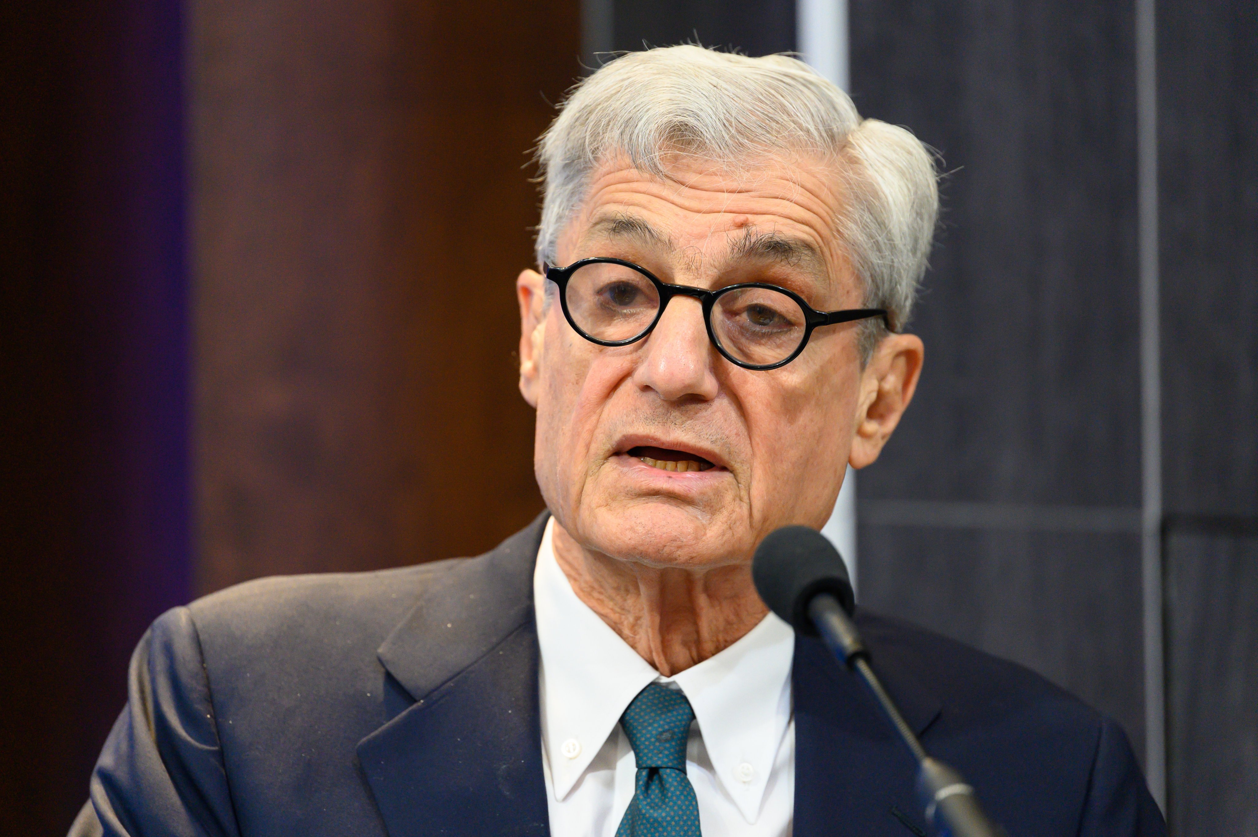 Robert Rubin, former US Treasury secretary, seen here at a forum in 2019, spoke by video link at the Bund Summit in Shanghai on Thursday. Photo: Getty Images