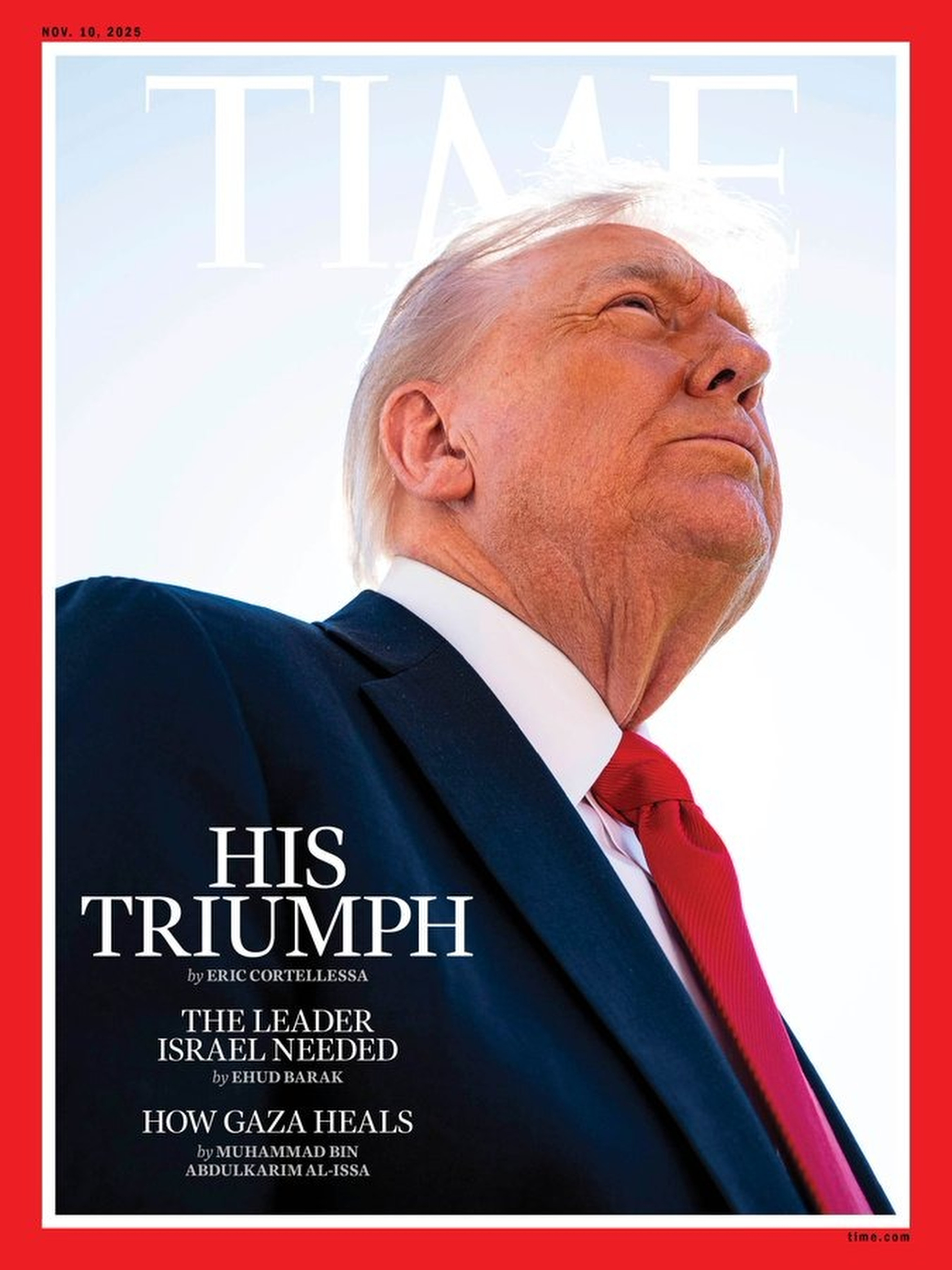 US President Donald Trump called Time magazine’s cover photo of him the “worst of all time” and complained it had “disappeared” his hair. Photo: Time