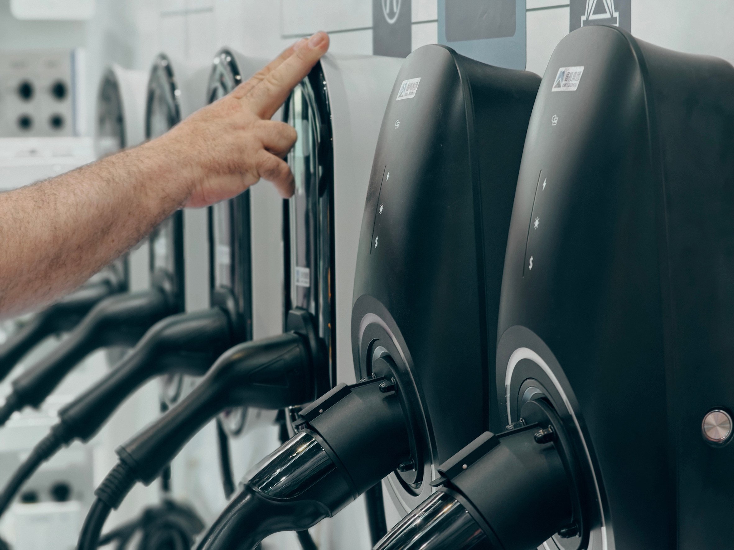 Charging stations for electric cars in Guangzhou, China. Photo: Shutterstock