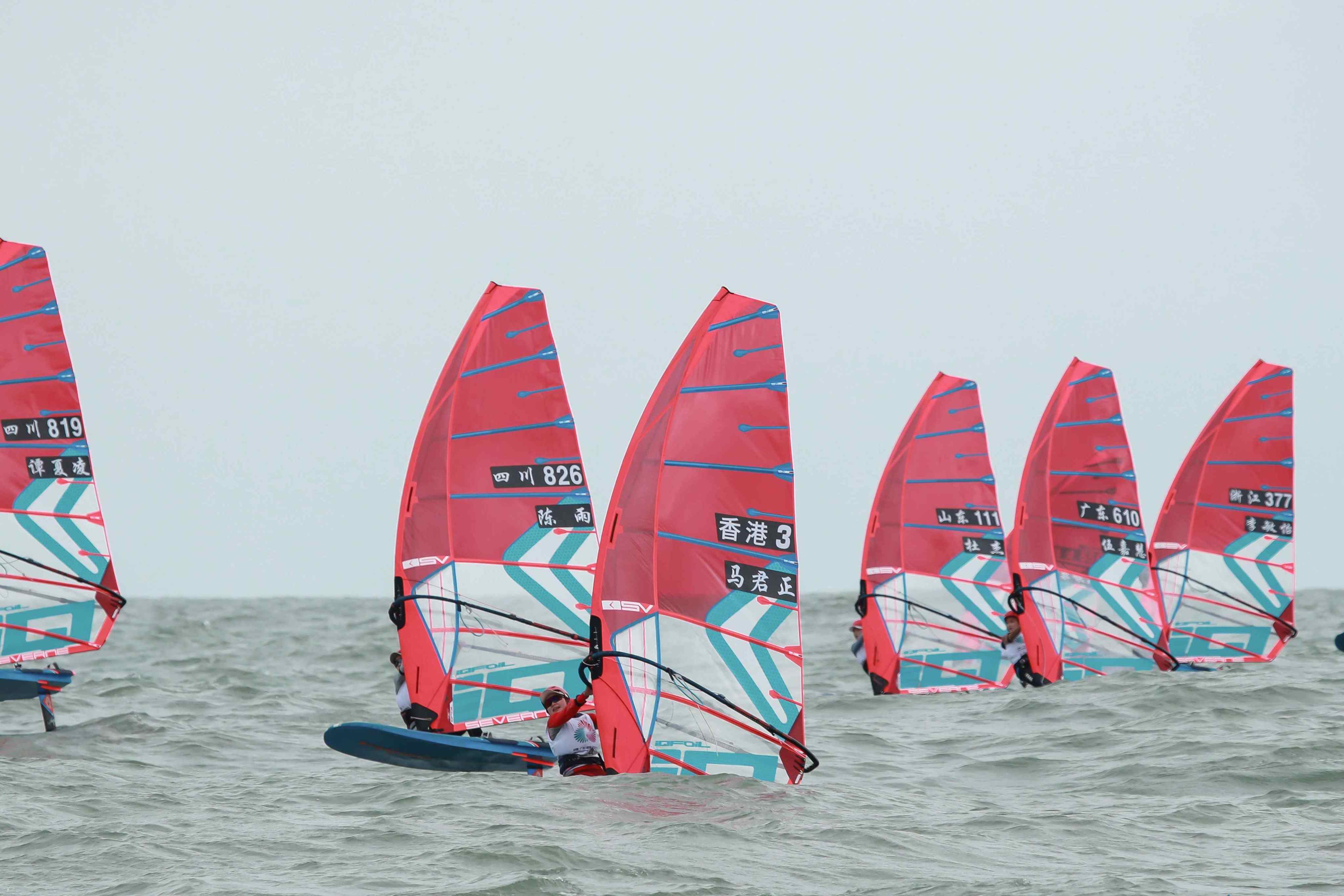 Hong Kong’s Mui Ma Kwan-ching (centre) in action during the National Games. Photo: Handout
