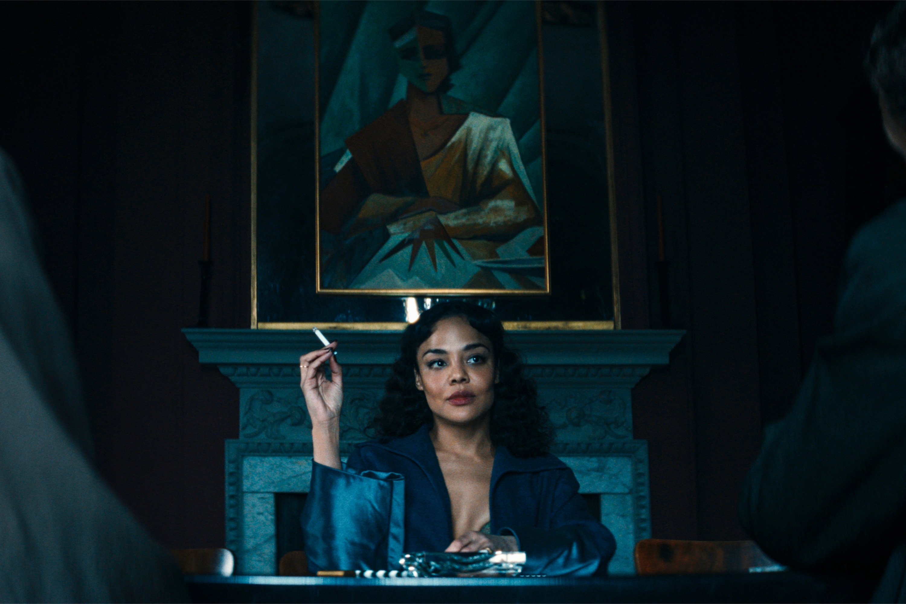 This image released by Prime shows Tessa Thompson in a scene from “Hedda.” (Prime via AP)