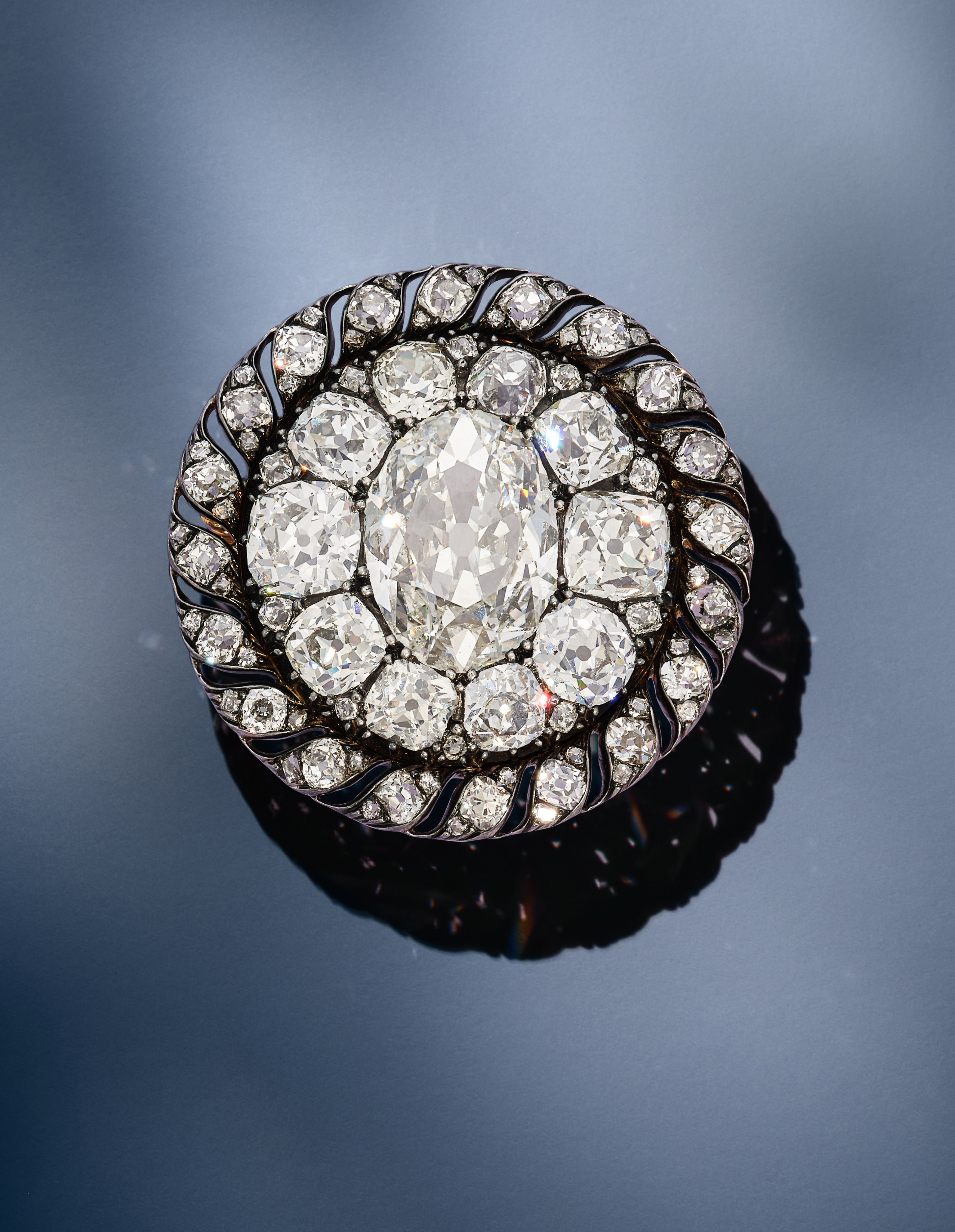 A diamond brooch, which once belonged to Emperor Napoleon I and dates back to circa 1810, is set to be auctioned for the first time. Photo: Sotheby’s via PA Media/dpa