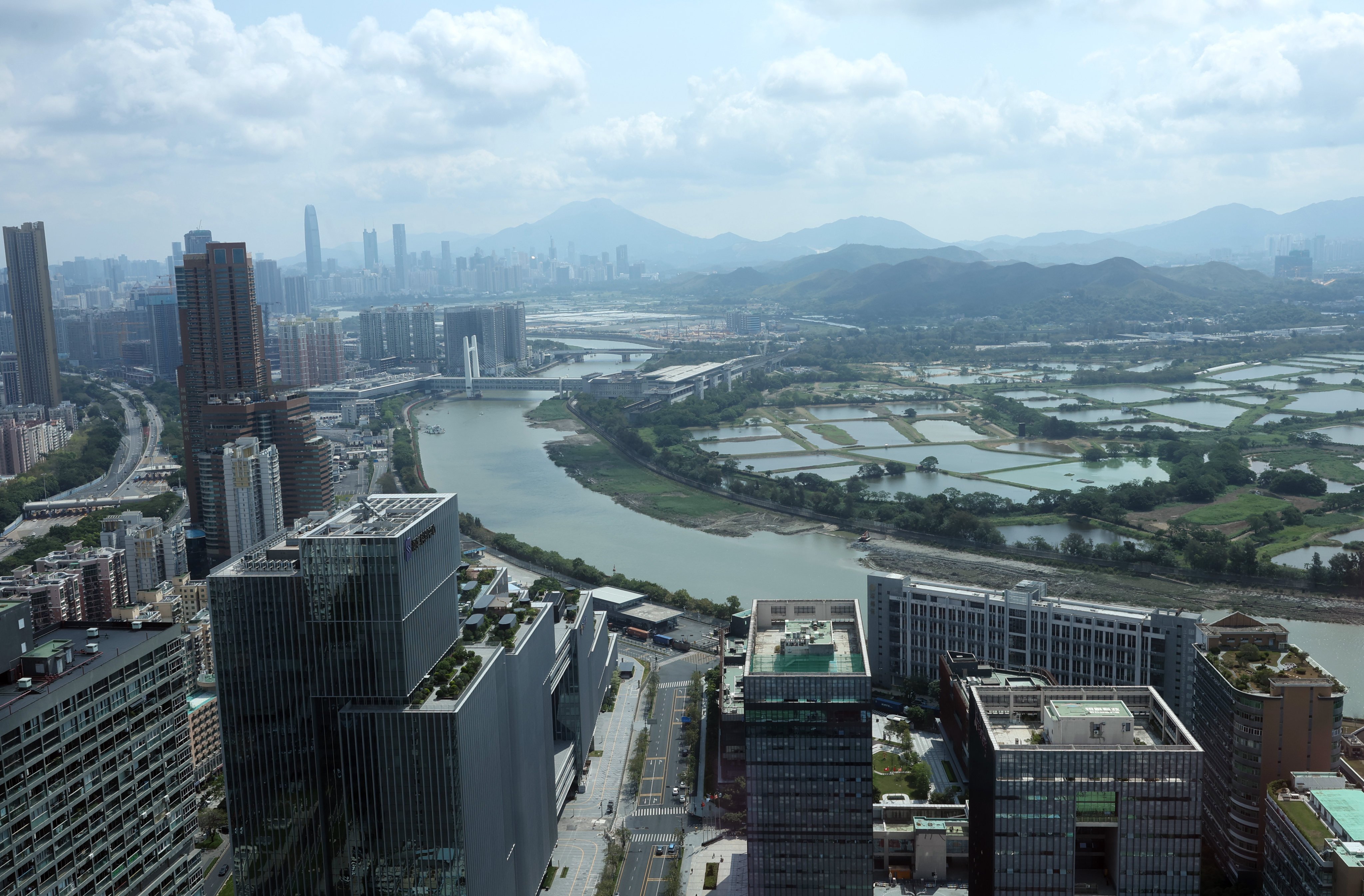 A view of the Hetao Shenzhen-Hong Kong Science and Technology Innovation Cooperation Zone on April 24. Photo: Edmond So
