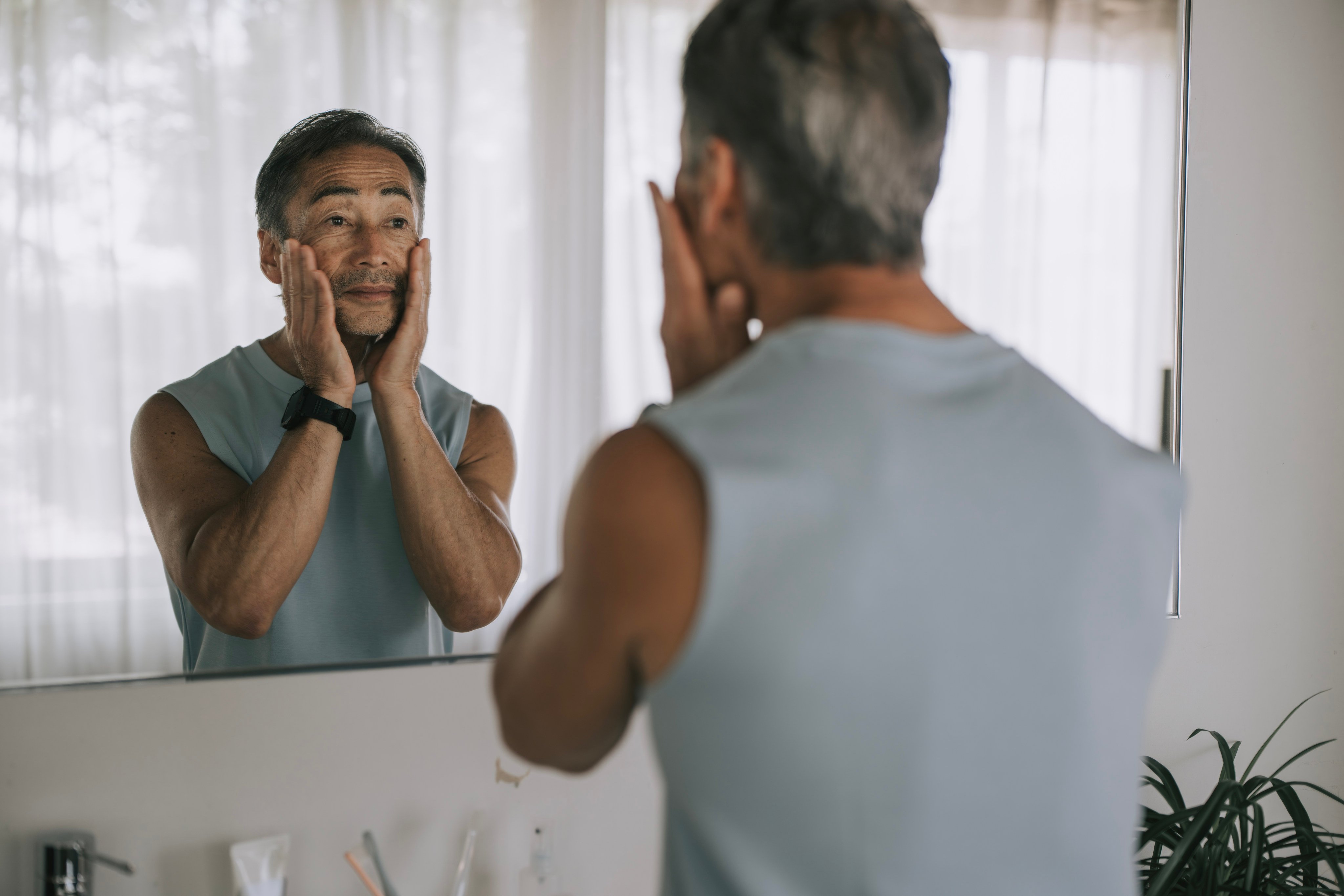 Try to look at your face without any make-up or moisturisers to get a good sense of your skin type. Photo: Getty Images