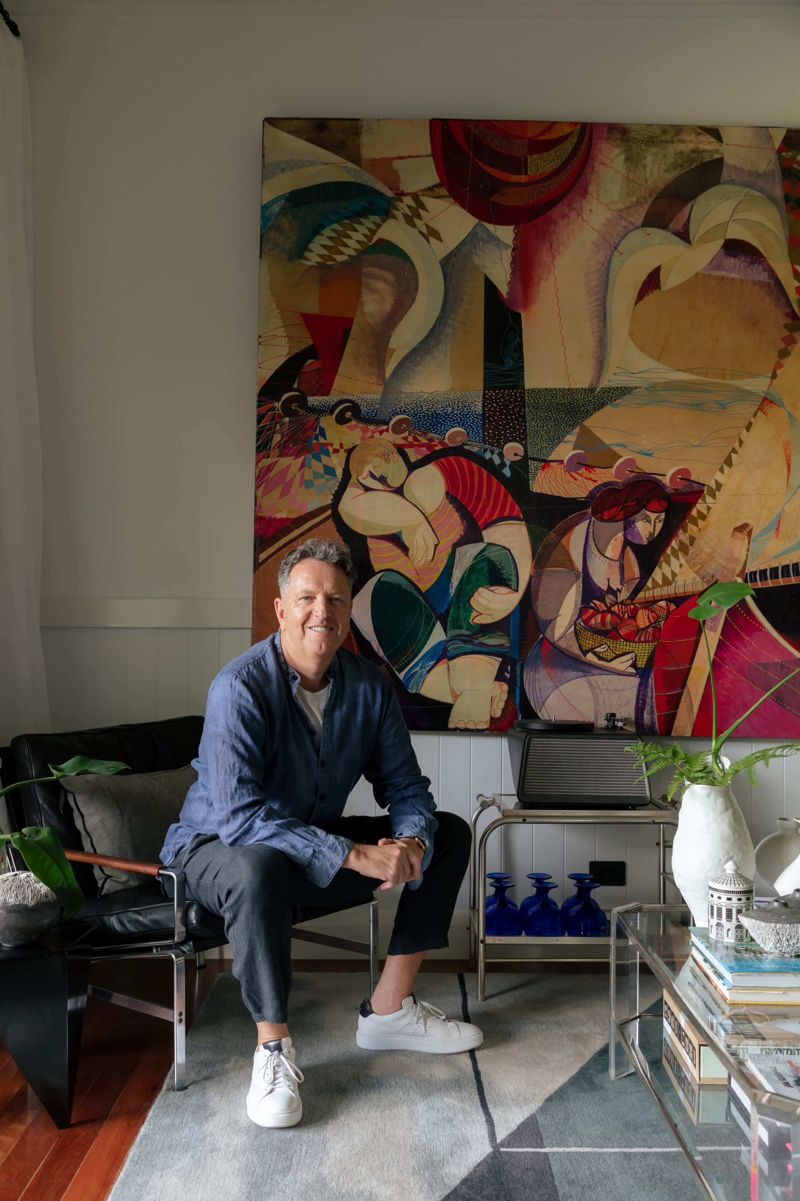 Ross Urwin, co-founder of creative agency Studioinfra and a Lane Crawford consultant, at his home in Mullumbimby, Byron Shire, Australia. Photo: Aaron Chapman