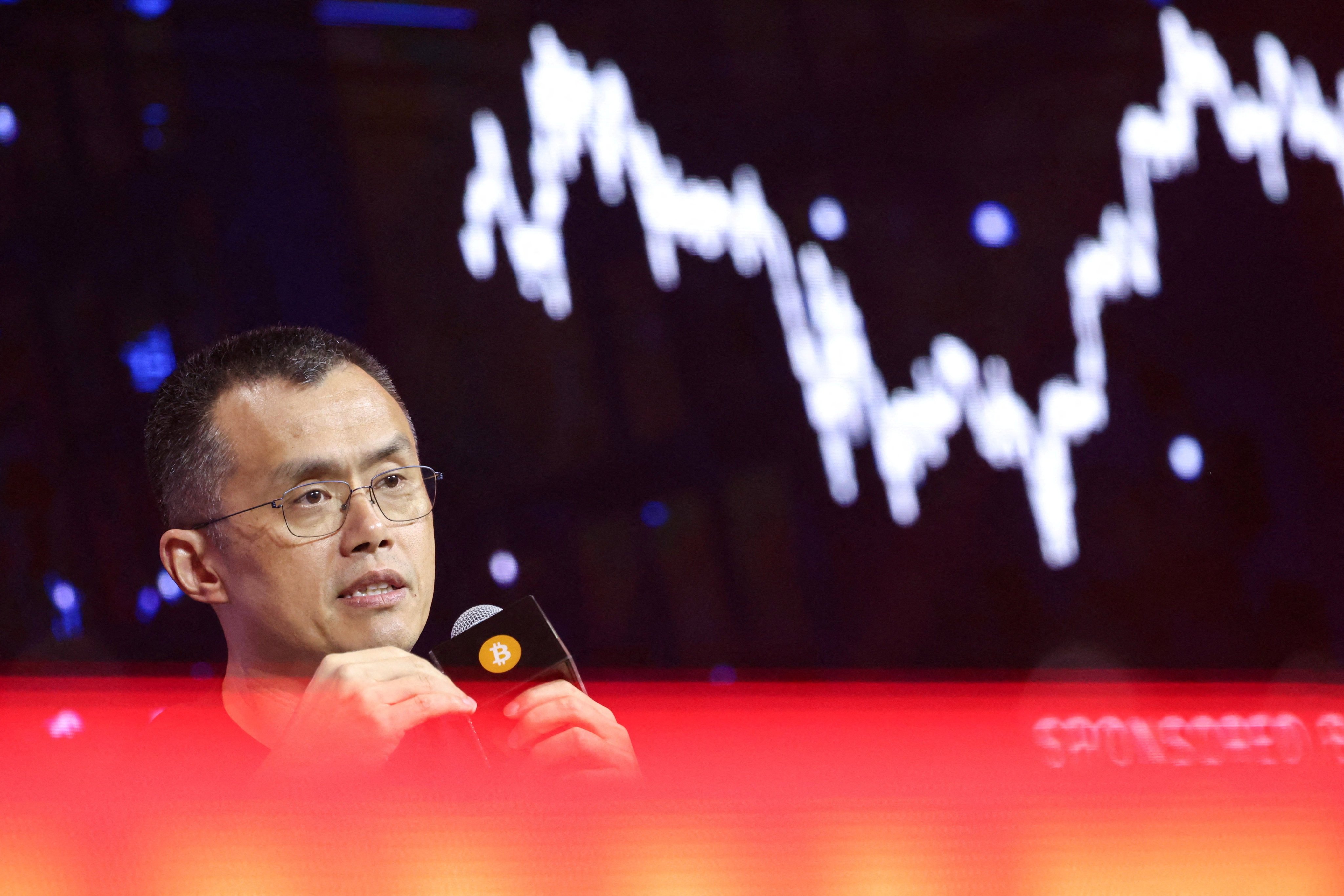 Binance founder Zhao Changpeng, also known as CZ, speaks at the Bitcoin Asia conference in Hong Kong on August 29, 2025. Photo: Reuters