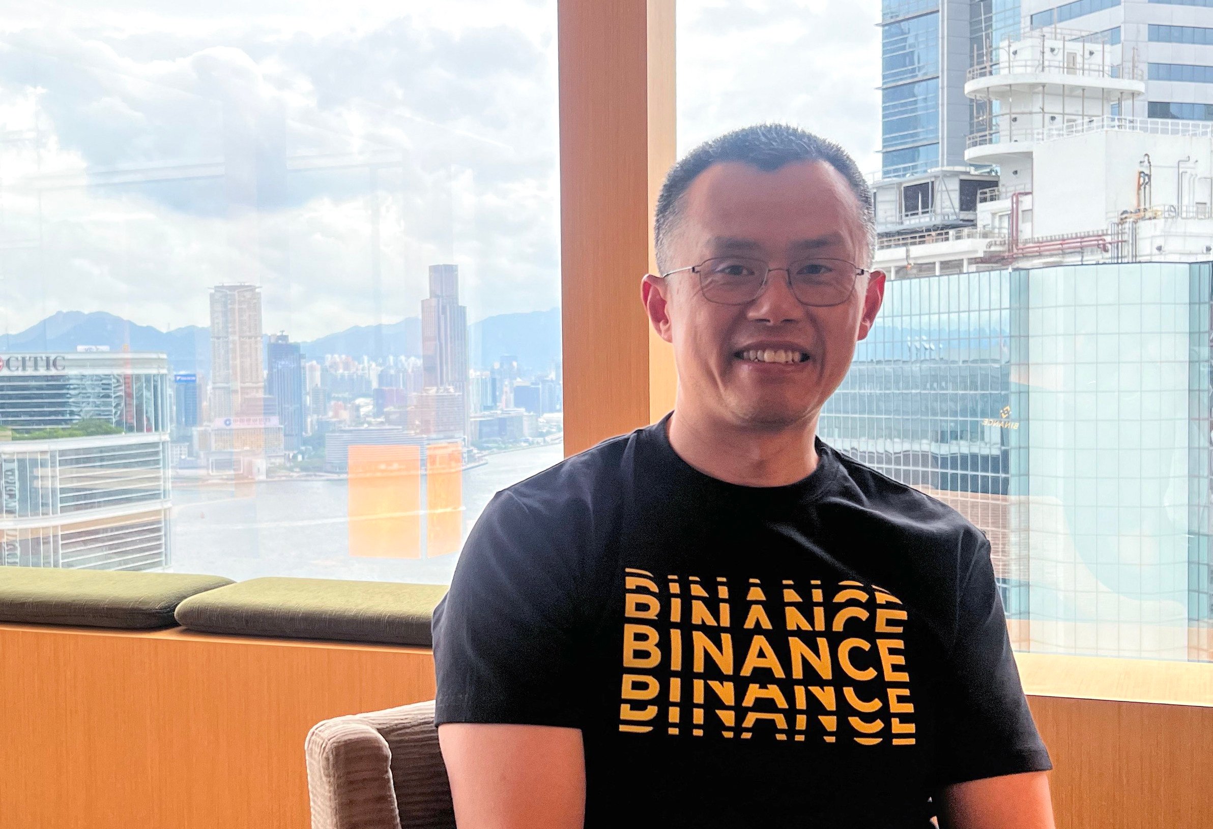 Binance founder Zhao Changpeng in Hong Kong on August 28. Photo: SCMP
