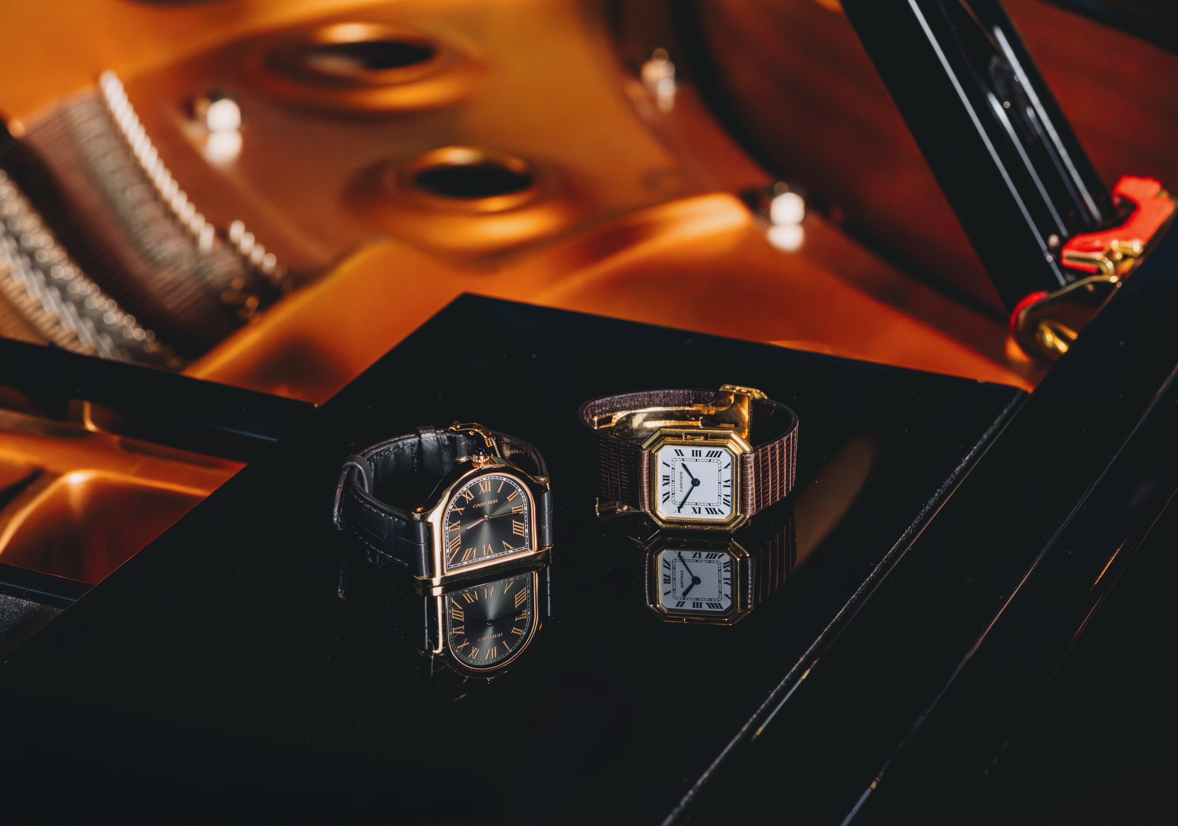 Kai Huang’s collection includes a Cartier Cloche (left) and Cartier Ceinture (right). Photo: Jocelyn Tam
