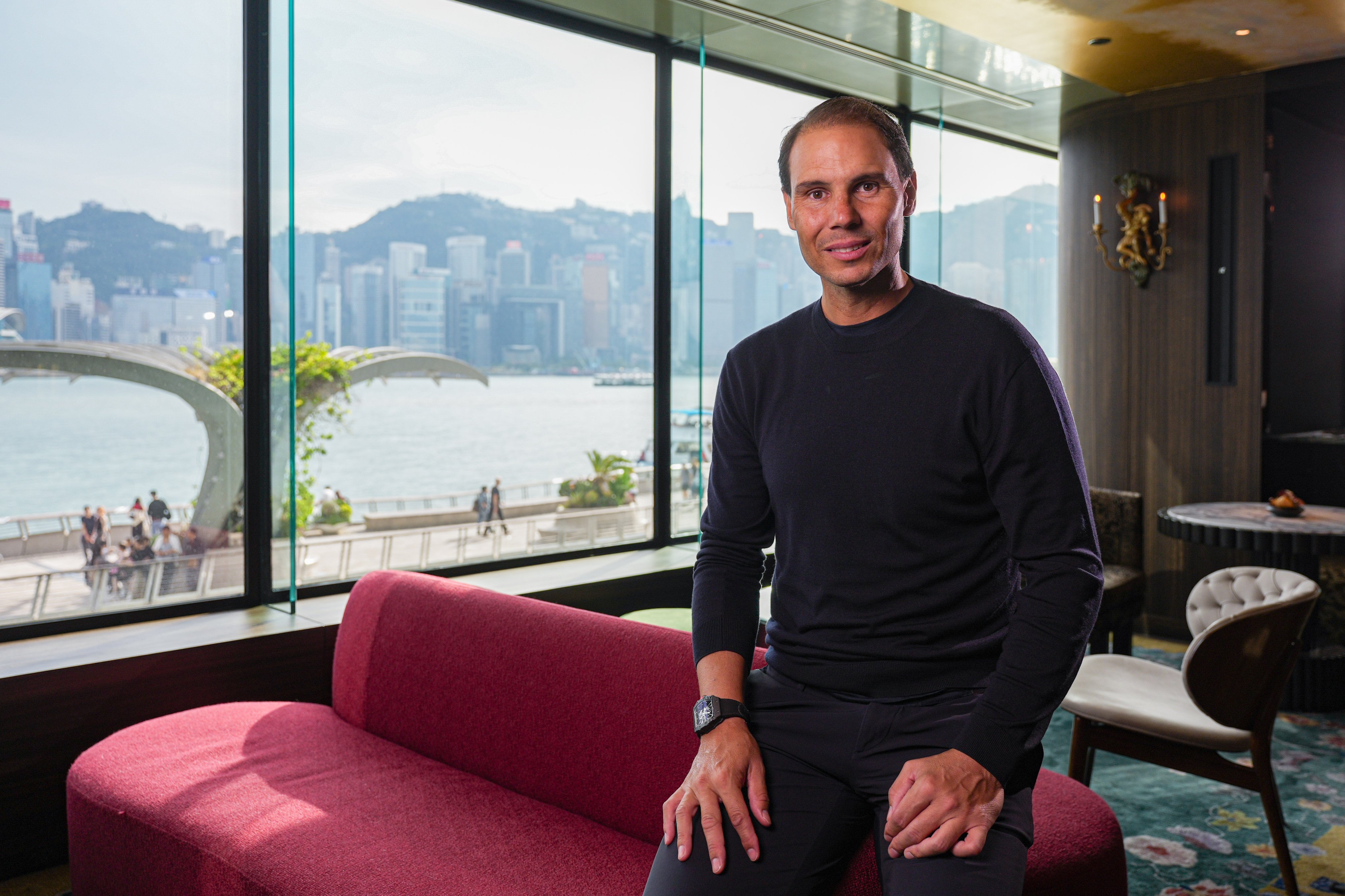 Tennis legend Rafael Nadal has partnered with Dr Adrian Cheng Chi-kong and Hong Kong-based WEMP Foundation, which focuses on youth mental wellness. Photo: Eugene Lee