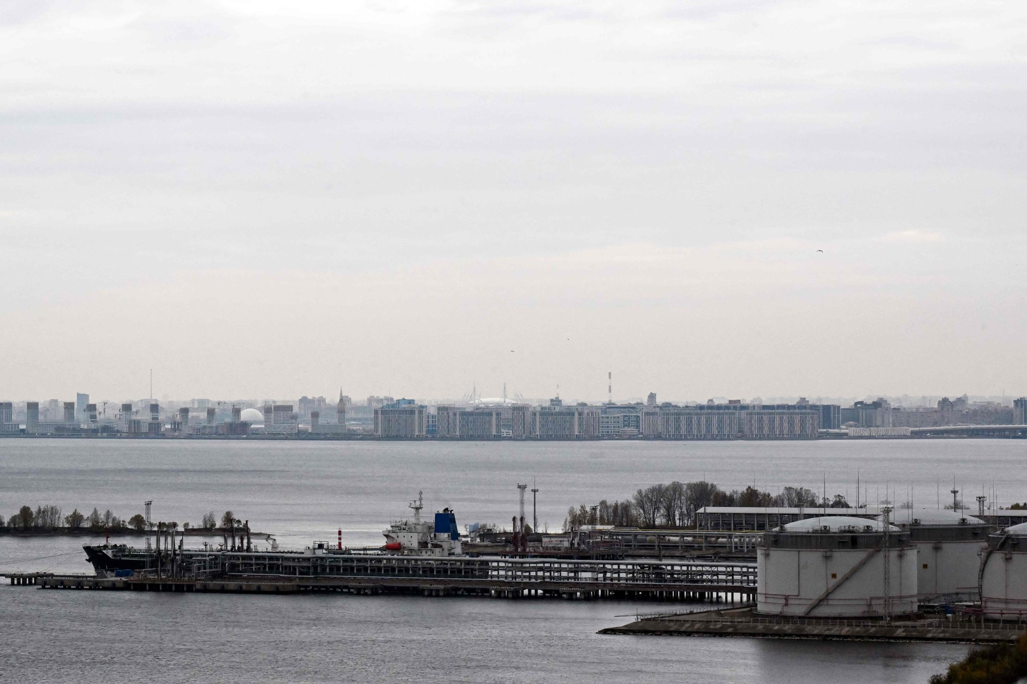 A view of the oil terminal in Saint Petersburg. The US sanctions have forced Moscow to look for new markets and buyers across the Global South, particularly in Asia, analysts say. Photo: AFP A view of the oil terminal in Saint Petersburg. The US sanctions have forced Moscow to look for new markets and buyers across the Global South, particularly in Asia, analysts say. Photo: AFP
