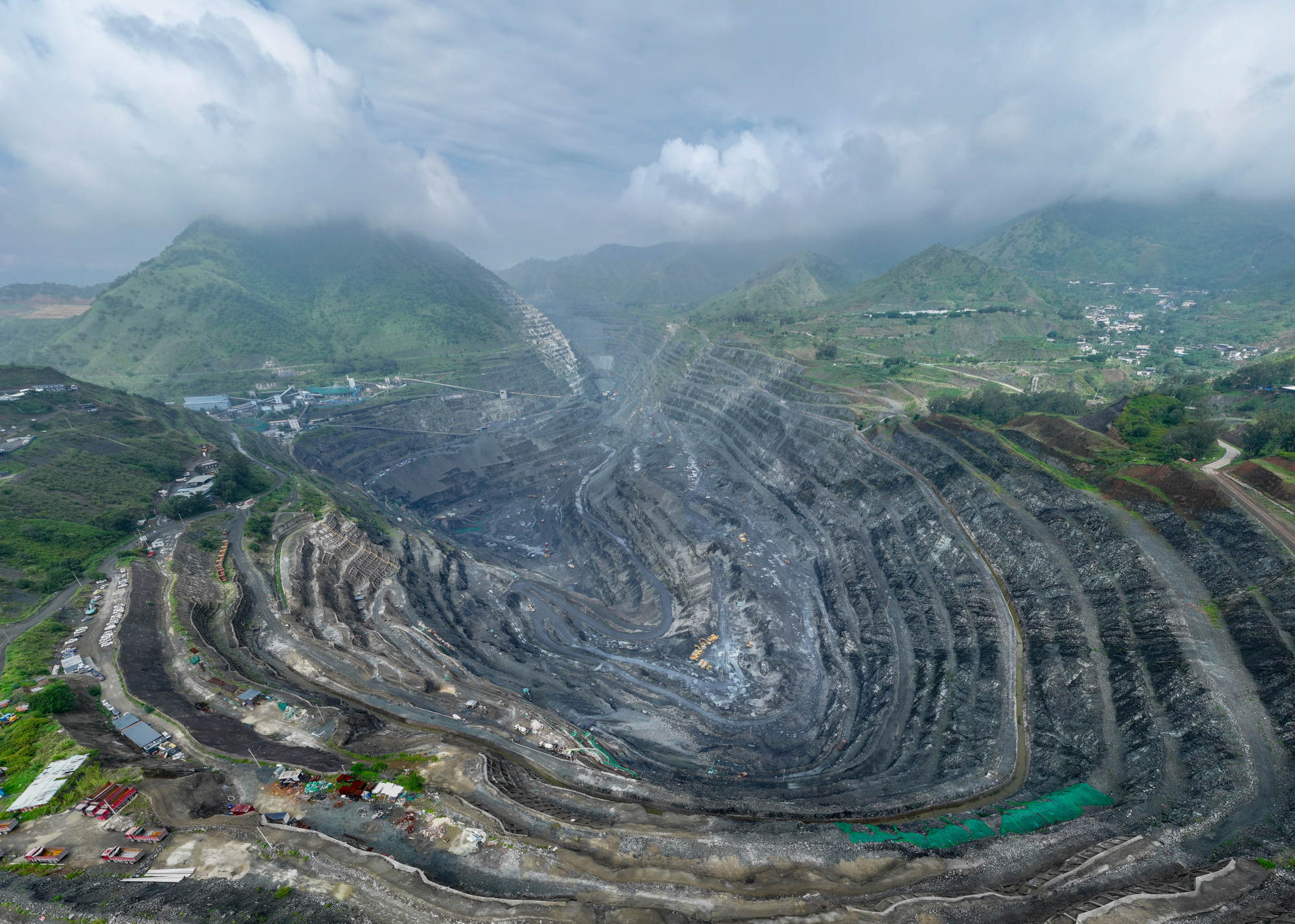 An aerial drone photo taken on July 9 shows a view of an iron ore mine of Pangang Group in Panzhihua city, southwest China’s Sichuan province. Photo: Xinhua An aerial drone photo taken on July 9 shows a view of an iron ore mine of Pangang Group in Panzhihua city, southwest China’s Sichuan province. Photo: Xinhua