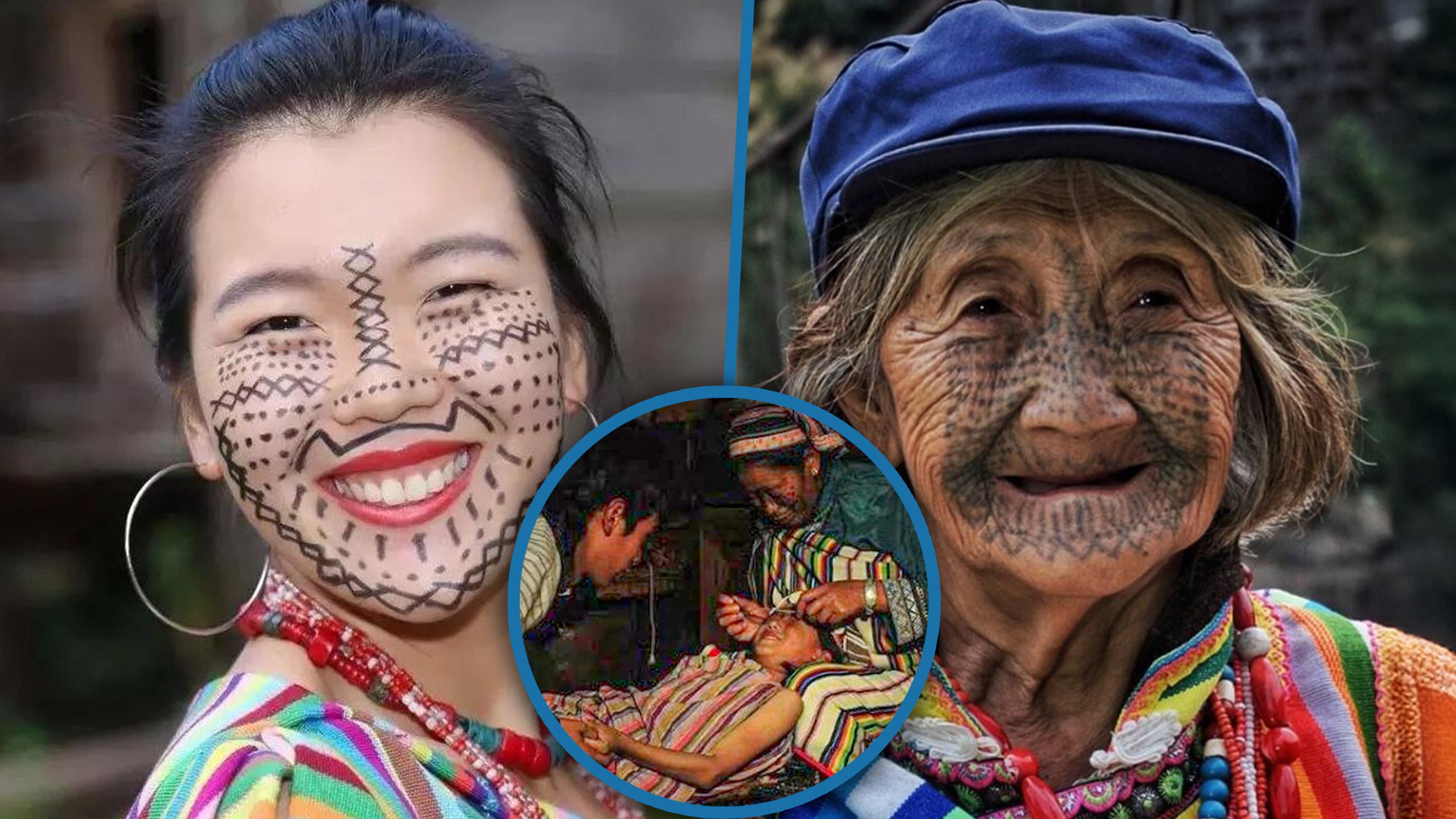 Women of the Dulong ethnic minority in China traditionally tattoo their faces to prevent abduction and are also known for drinking alcohol instead of water. Photo: Sohu/Zhihu
