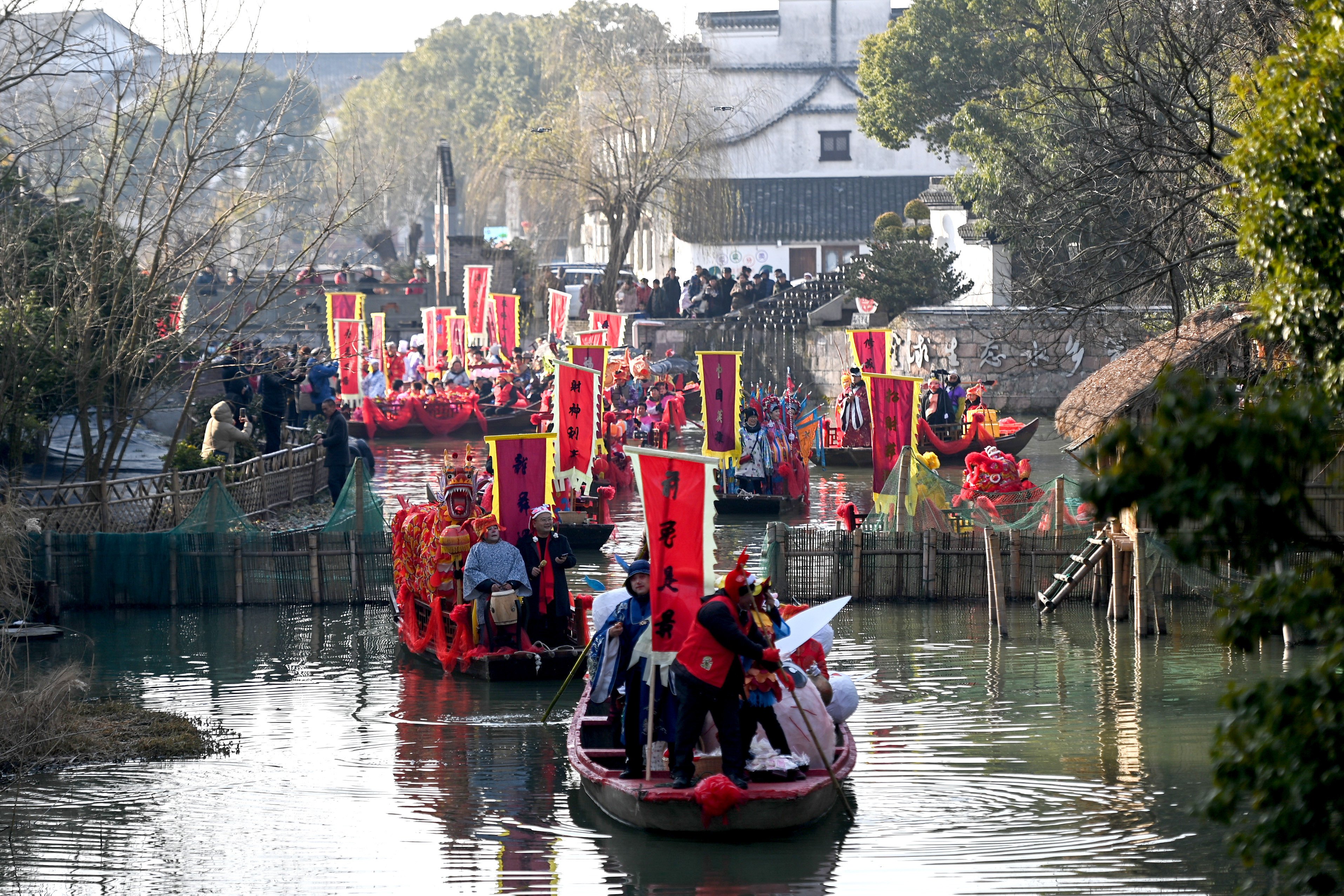 Digang village’s ancient waterways date back to 
the Spring and Autumn period (770BC to 476BC). Photo: Xinhua