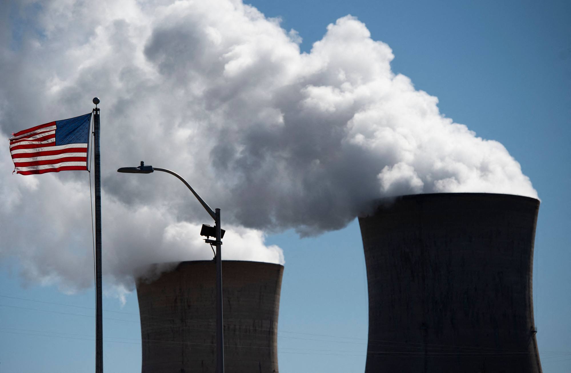 Steam rises out of the nuclear plant on Three Mile Island near Middletown, Pennsylvania, on March 26, 2019. Photo: AFP Steam rises out of the nuclear plant on Three Mile Island near Middletown, Pennsylvania, on March 26, 2019. Photo: AFP