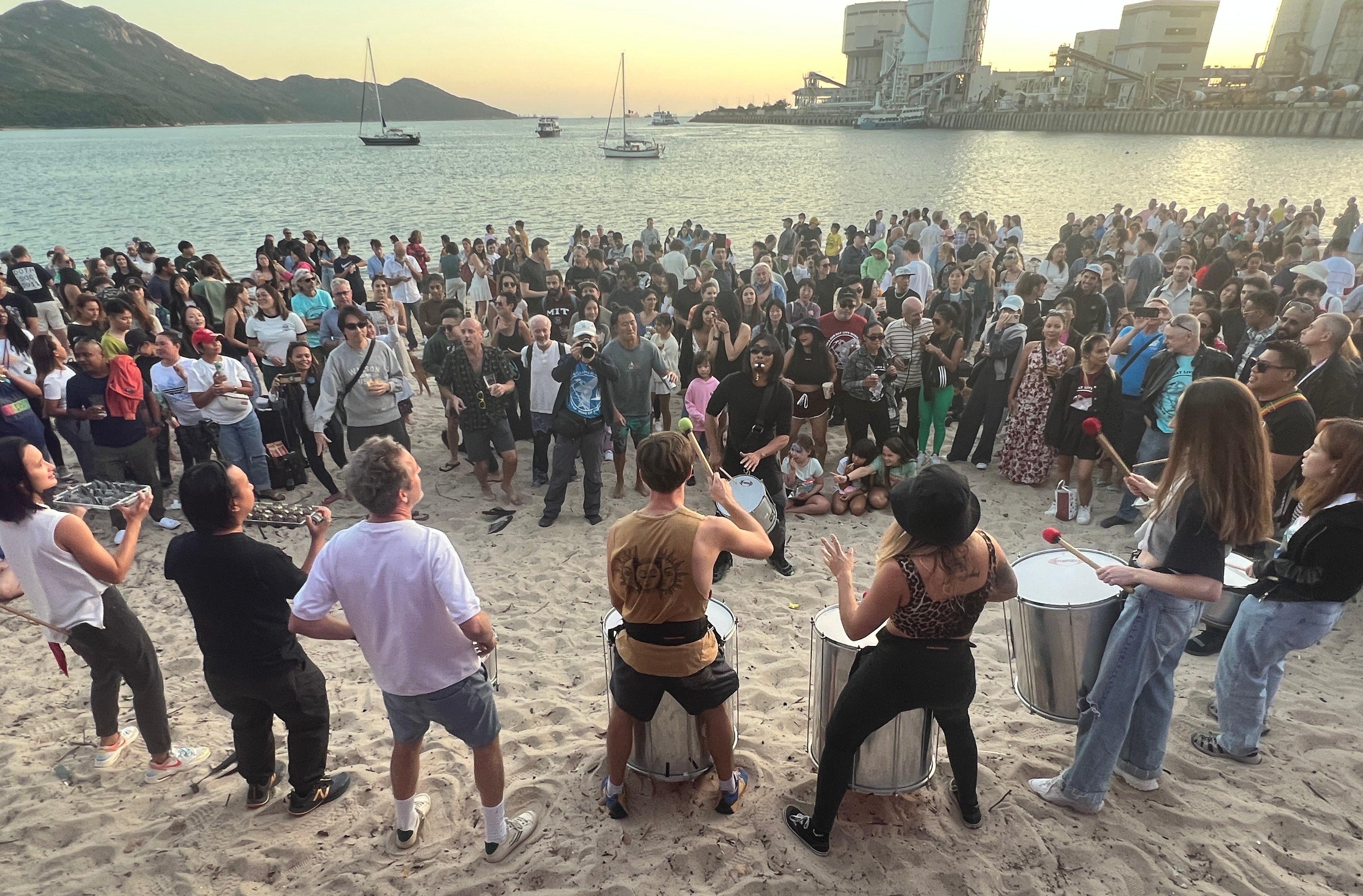 Afro-Brazilian percussion band Salvaje perform at Hong Kong’s Lamma Fun Day in 2023. This year’s festival will feature 45 bands, DJs and solo artists. Photo: Dave Wilkinson