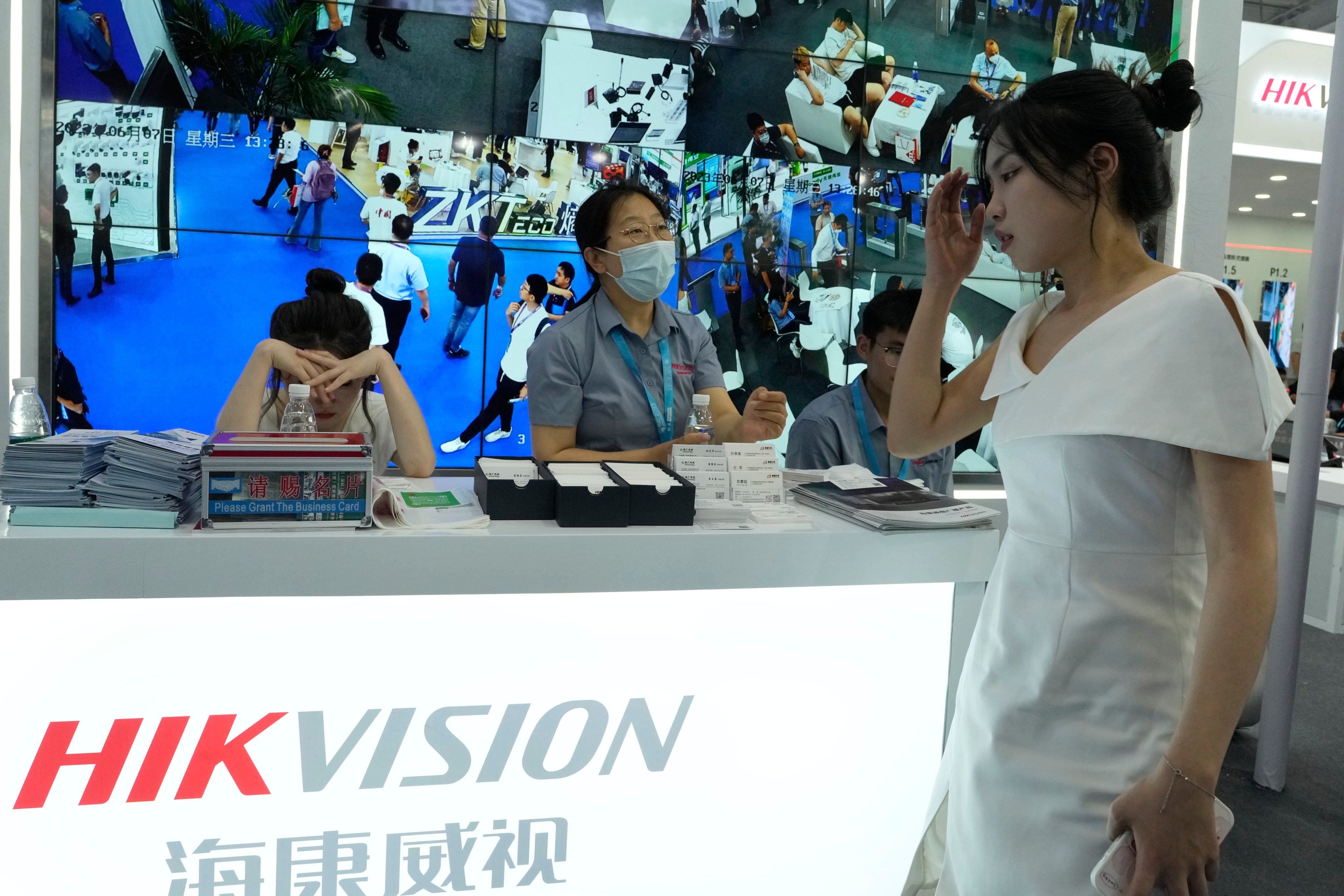 Devices produced by Chinese companies such as Hikvision could be excluded from US communications networks, as they are deemed to pose an unacceptable risk to national security. Photo: AP