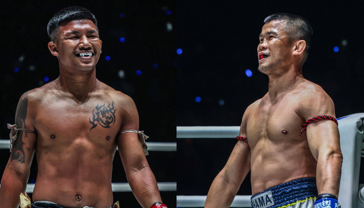 Rodtang Jitmuangnon (left) will face fellow Thai Nong-O Hama for the vacant ONE flyweight Muay Thai world title at ONE 173 in Tokyo next month. Photo: Handout