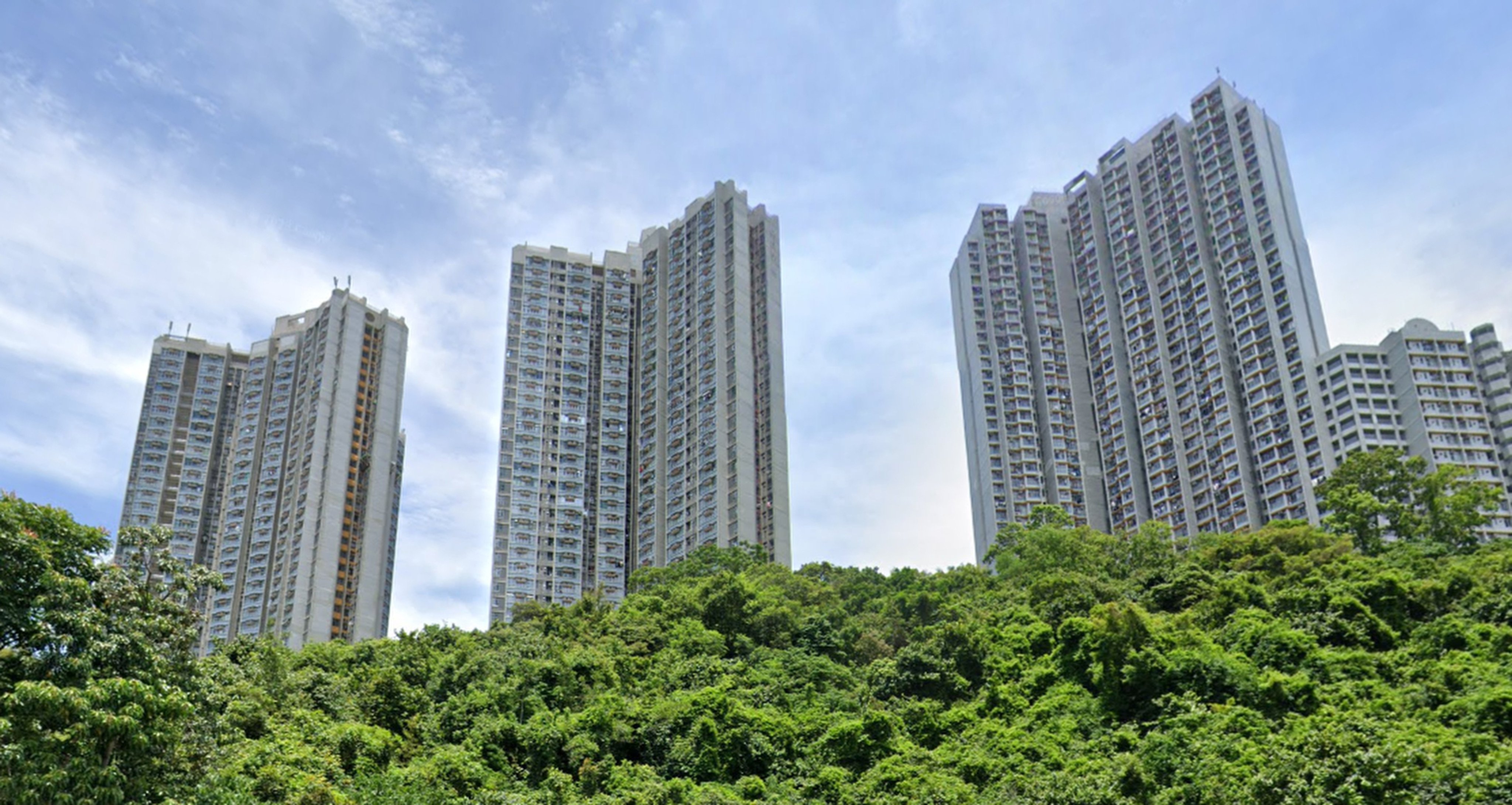 The bodies were found at nearby buildings in the Cheung Hang Estate in Tsing Yi. Photo: Google