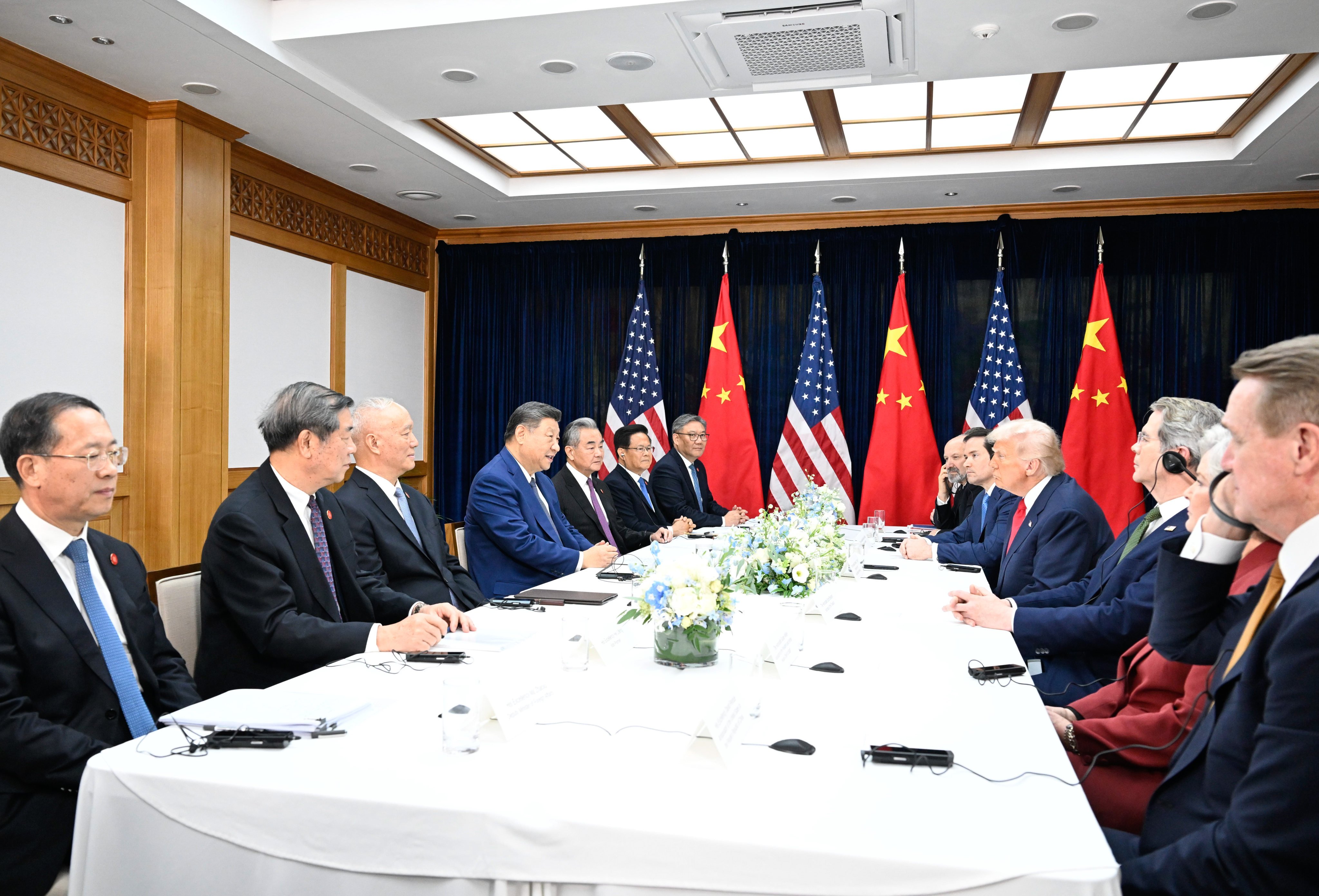 Chinese President Xi Jinping meets with US President Donald Trump in Busan, South Korea, on Thursday. Photo: Xinhua