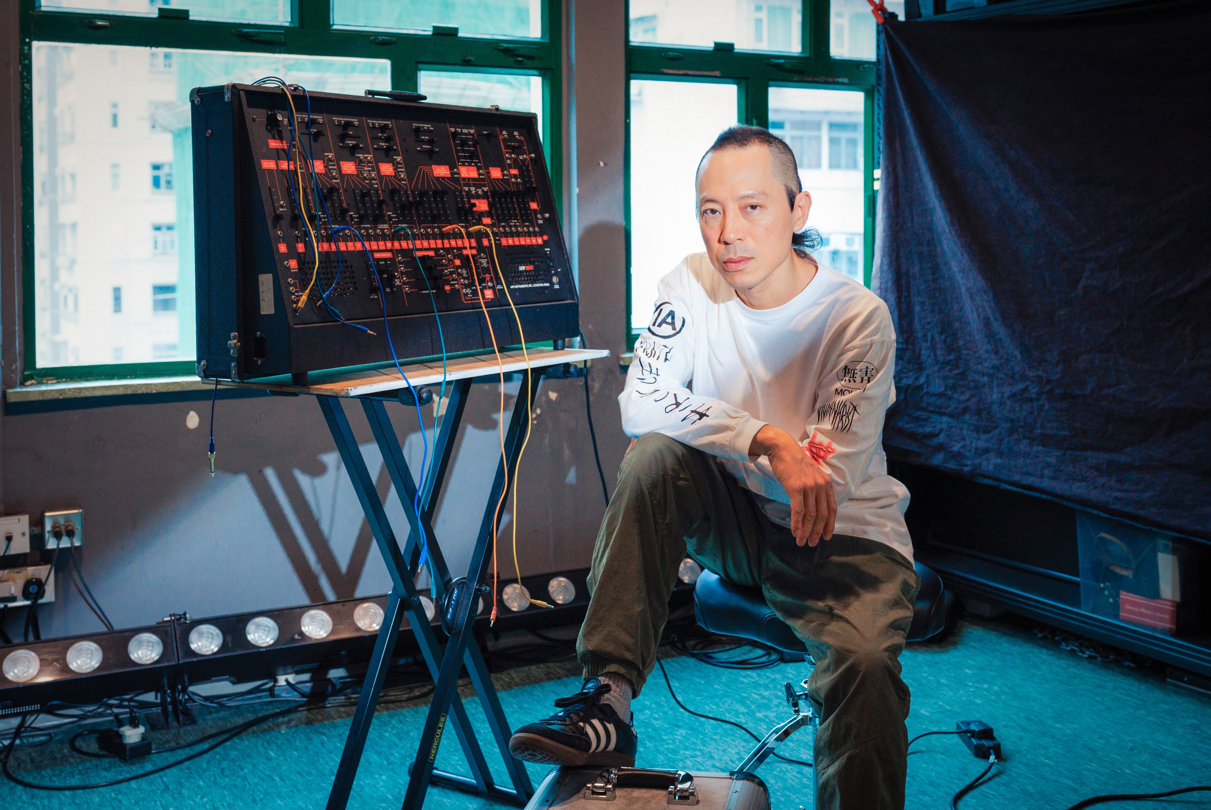 Steve Hui Ngo-shan, aka experimental musician Nerve, pictured in his studio in Wan Chai, Hong Kong. Photo: Eddie Huynh