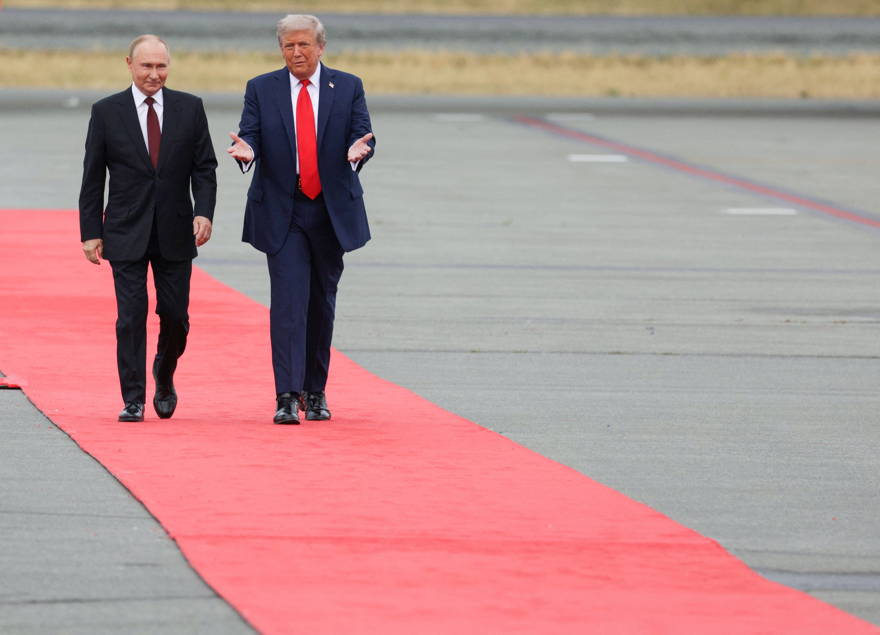 US President Donald Trump meets Russian President Vladimir Putin for a summit in Alaska in August. Photo: AFP/Getty Images/TNS