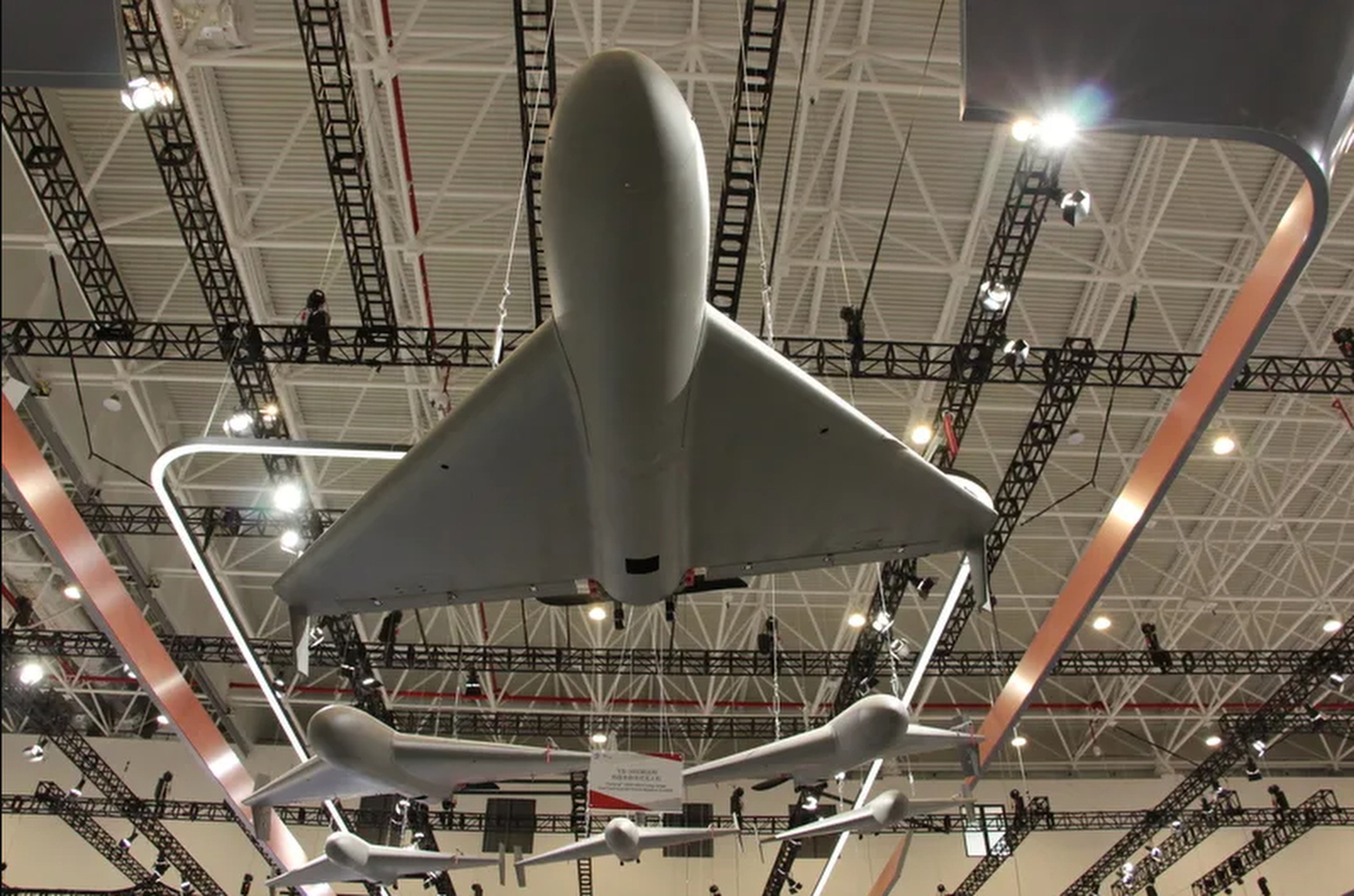 A Chinese-made Feilong-300D drone on display at the 2024 Zhuhai air show. A military magazine has revealed that the mass-produced reconnaissance and attack vehicle could be priced as low as US$10,000 per unit. Photo: CNA