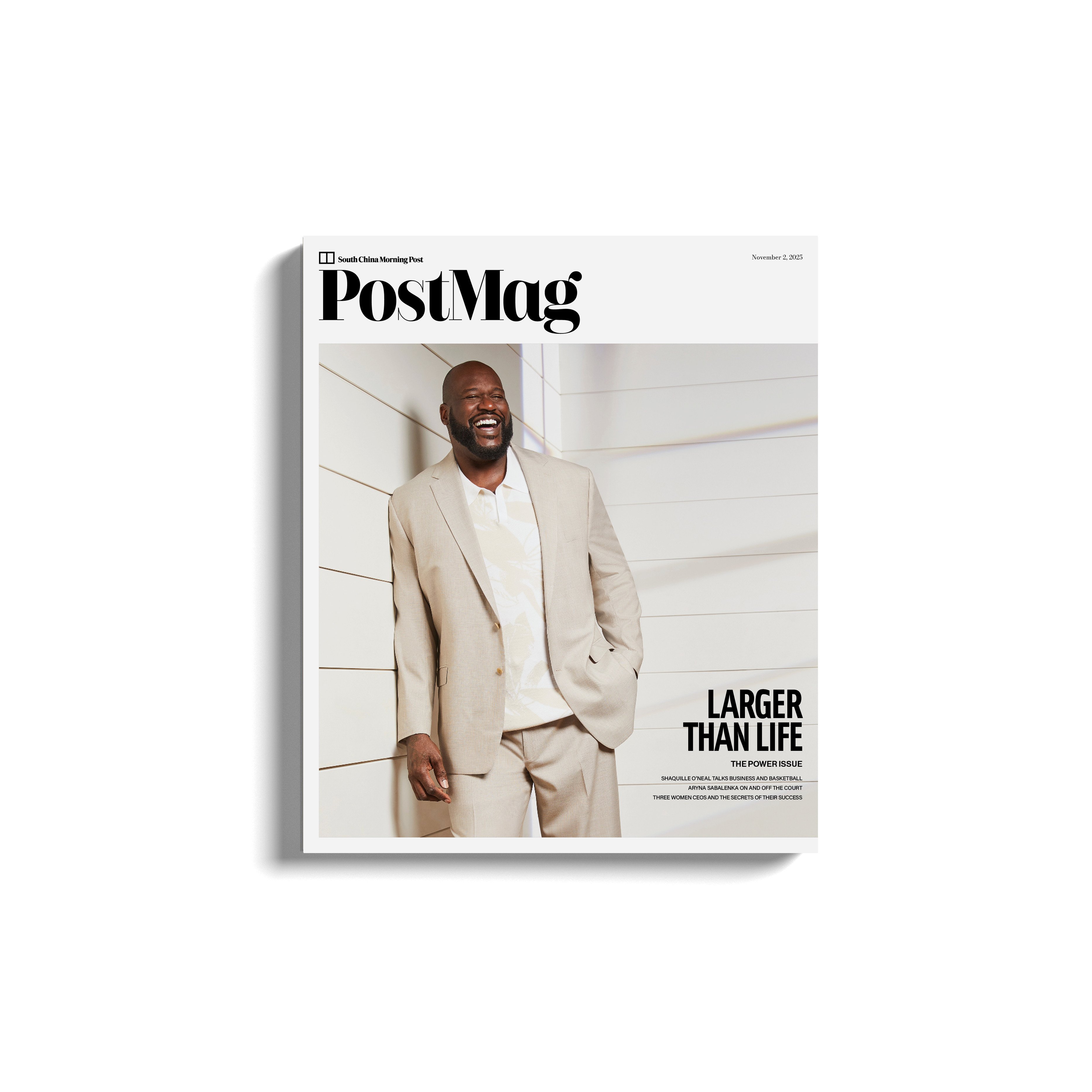 American businessman and former basketball player Shaquille O’Neal graces our latest cover. Photo: courtesy Authentic Brands Group