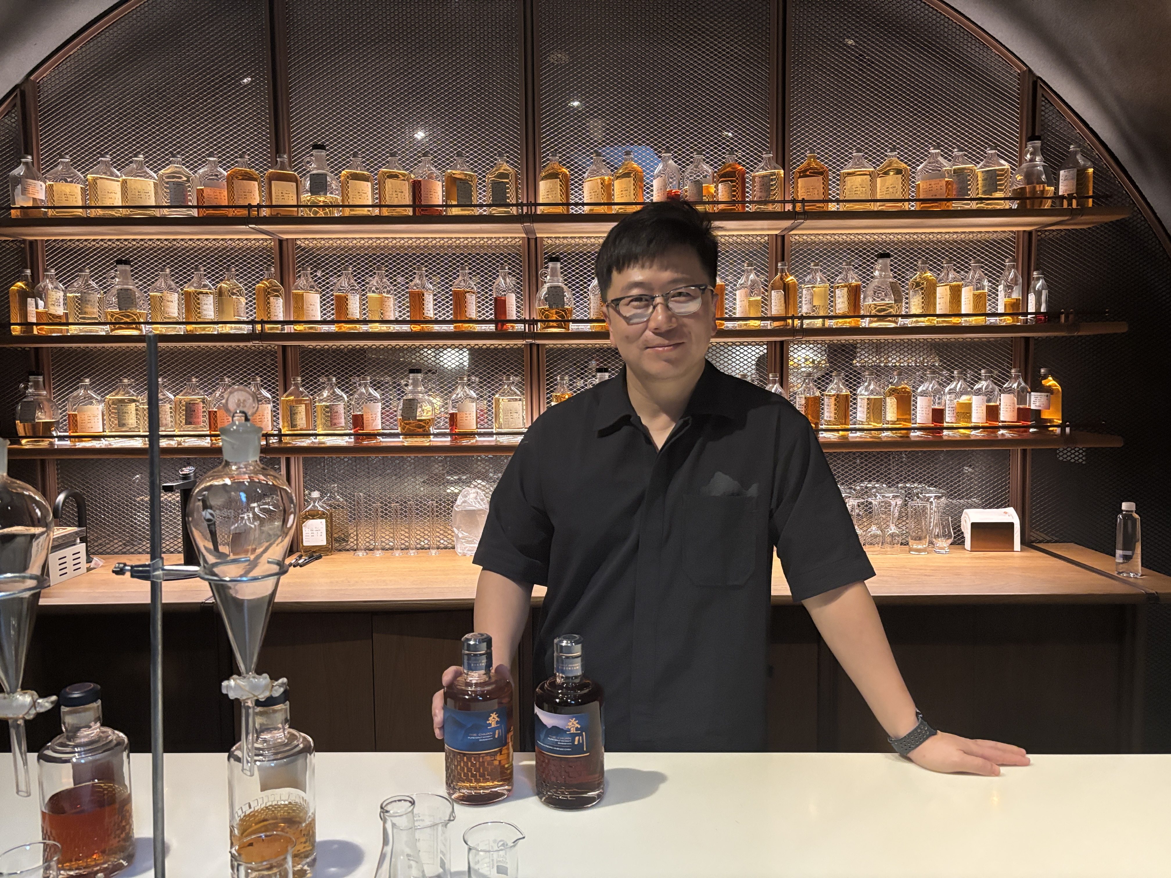 Yang Tao, a whisky maker at The Chuan Malt Whisky Distillery in China’s Sichuan province, shares how he and his team take advantage of the local terroir to produce “China’s first prestige malt whisky”. Photo: Ashlyn Chak