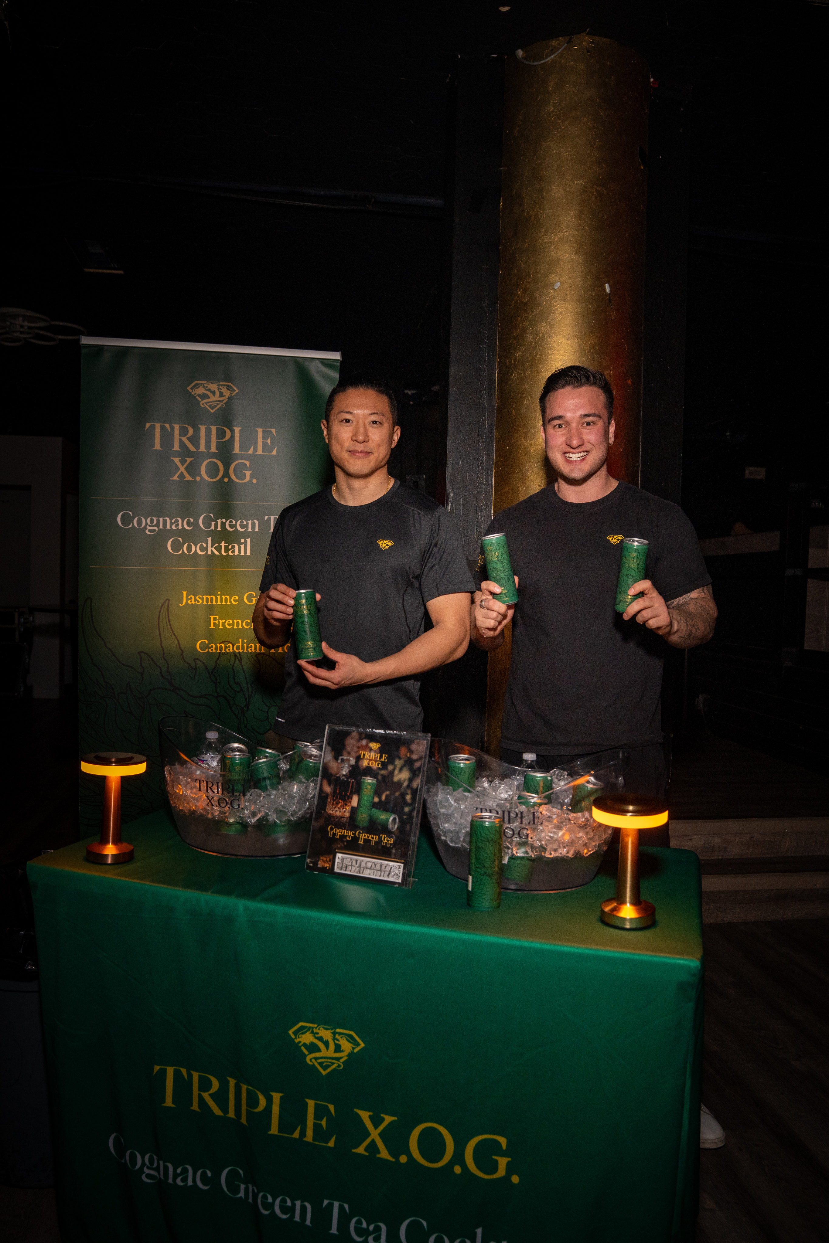 Triple X.O.G.’s co-founders Felix Chen (left) and Rudy Pham. The Vancouver-based drinkmakers recently appeared on Dragons’ Den in Canada, where they accepted an offer from entrepreneur Manjit Minhas. Photo: Triple X.O.G.