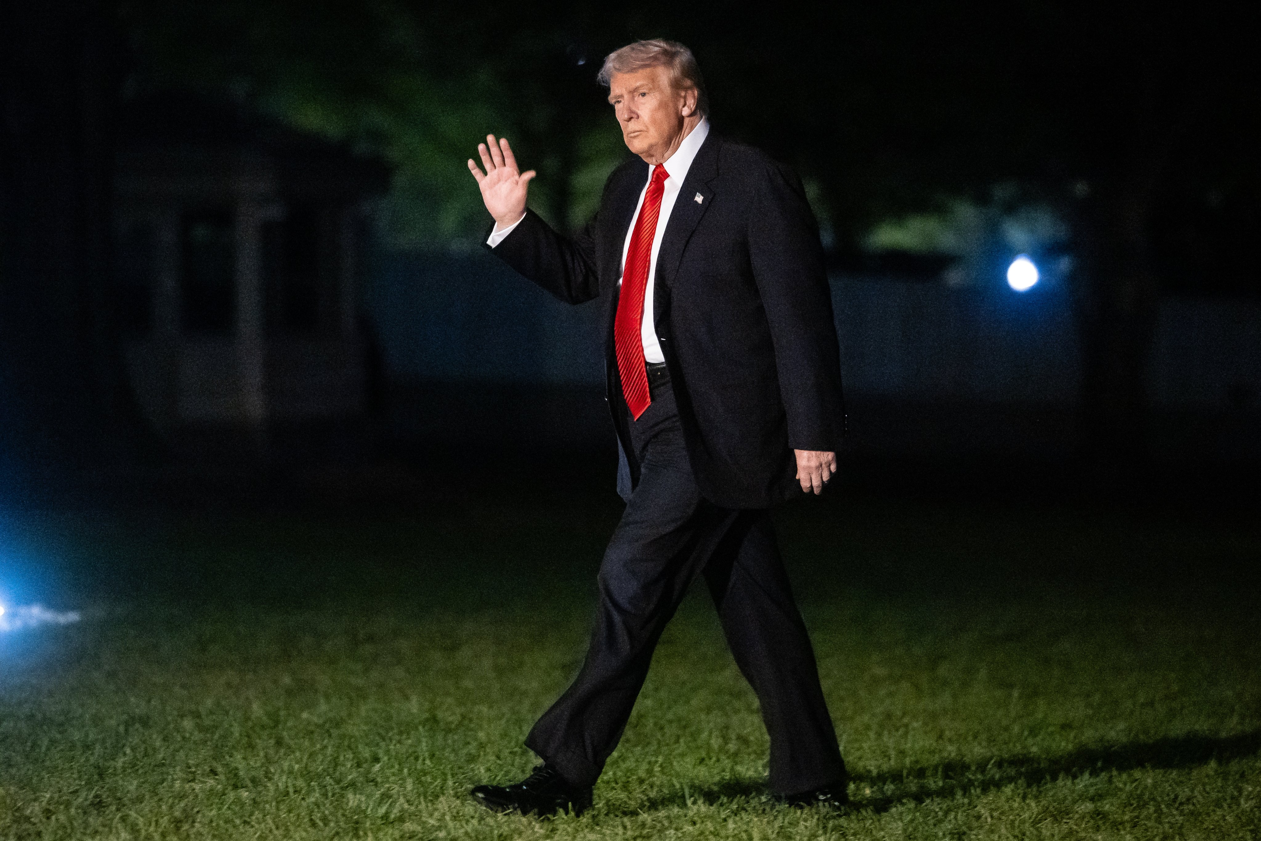US President Donald Trump walks on the South Lawn of the White House in Washington, on November 2. Photo: EPA
