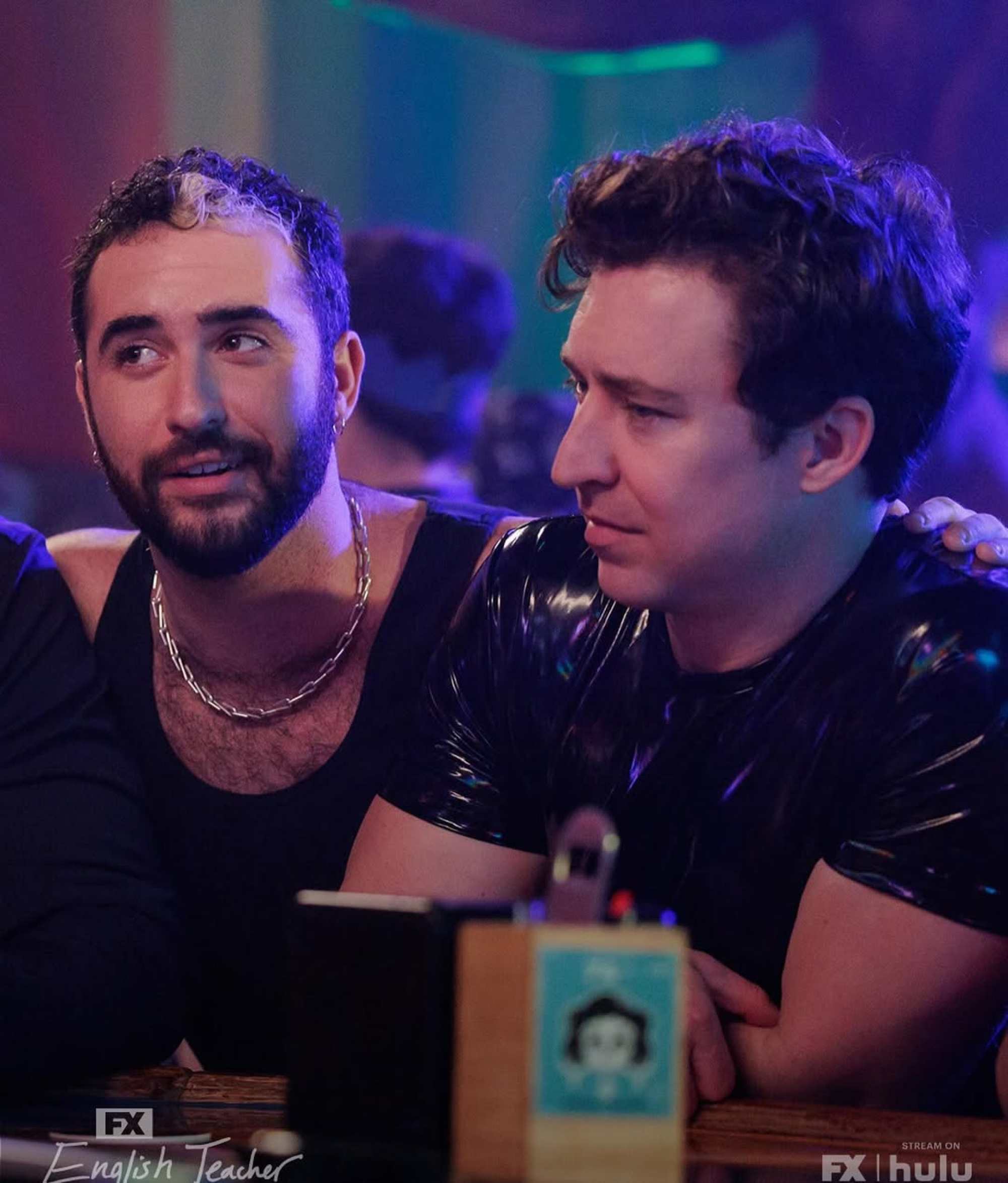 Jordan Firstman (left) promoting the first season of English Teacher in 2024. Photo: @jtfirstman/Instagram