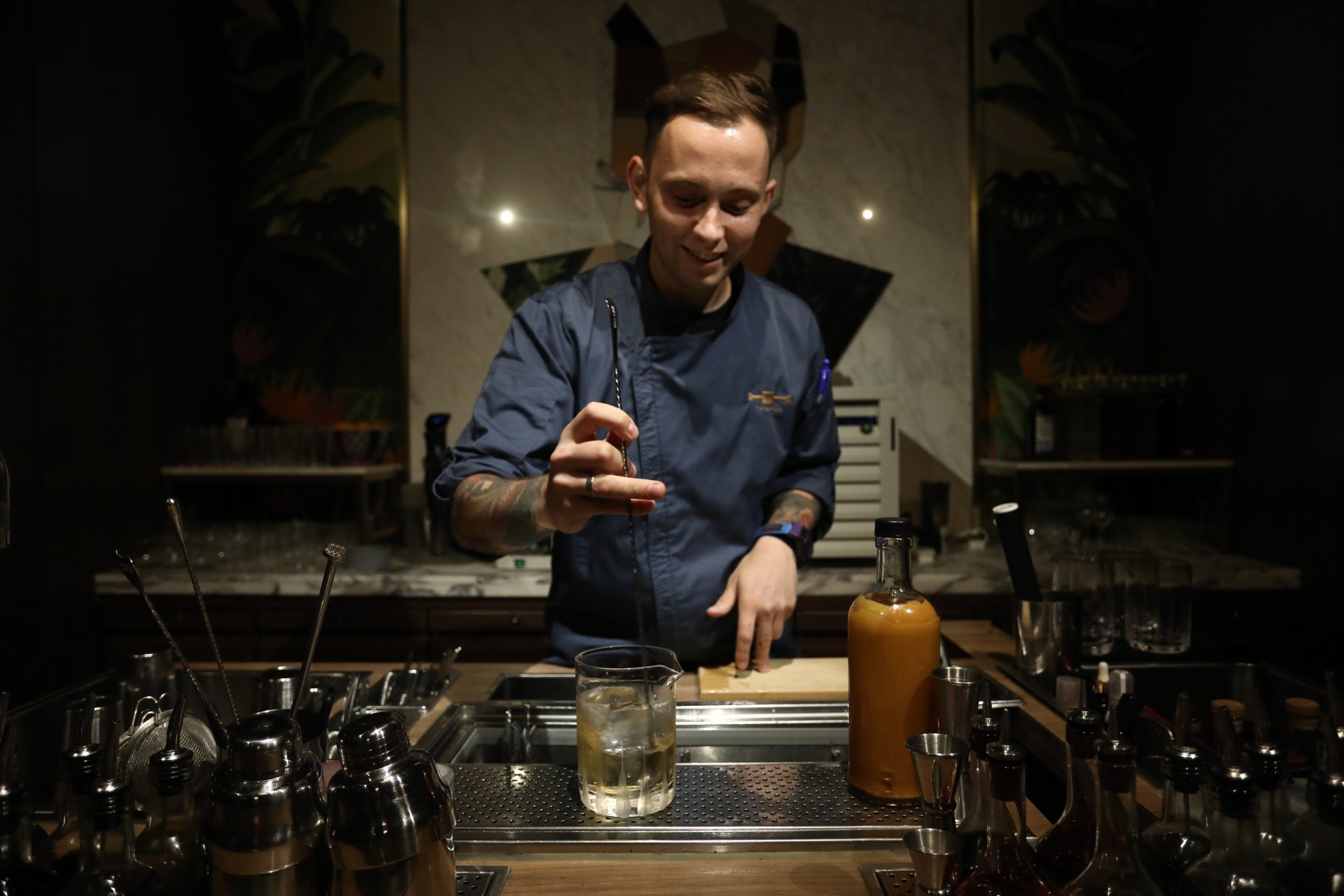 Bartender Nikita Matveev at The Old Man on Aberdeen Street in Central, Hong Kong. Photo: Jonathan Wong