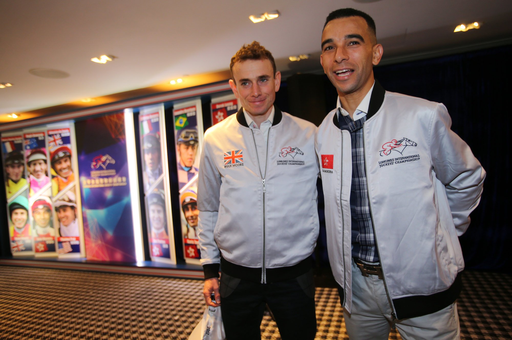Ryan Moore (left) and Joao Moreira.