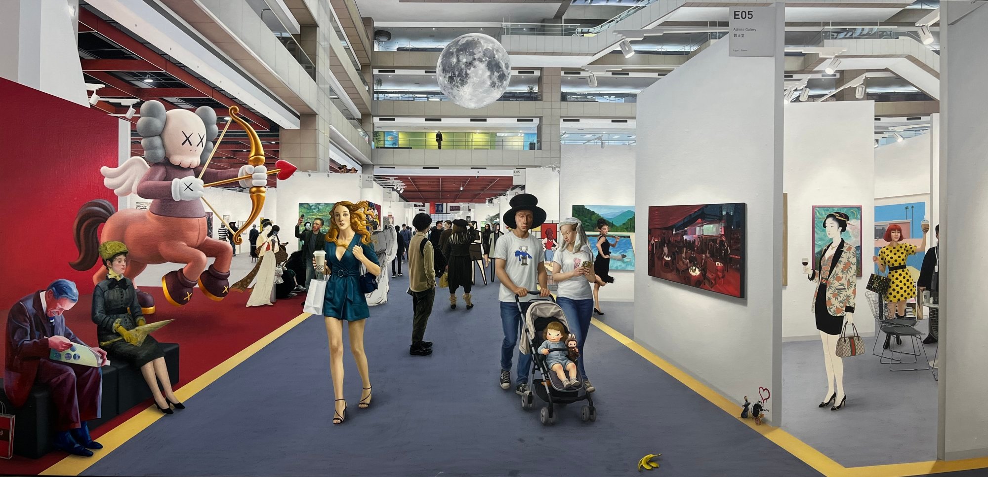 Moon Over the Fair (2025) by Kwon Neung, which was sold by Admira Gallery during Art Taipei 2025. Photo: Enid Tsui