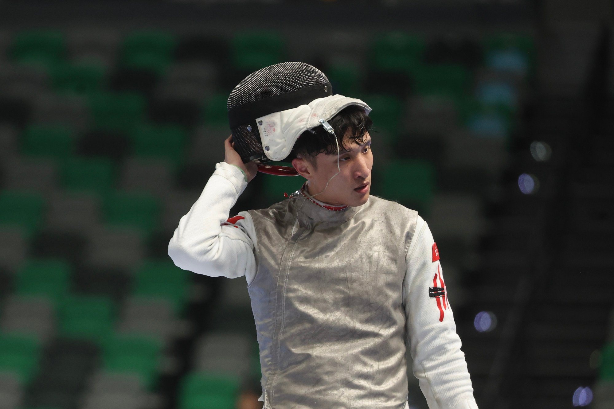 Ryan Choi at the National Games fencing test event at Kai Tak Arena's Sports Hall in June. Photo: Edmond So