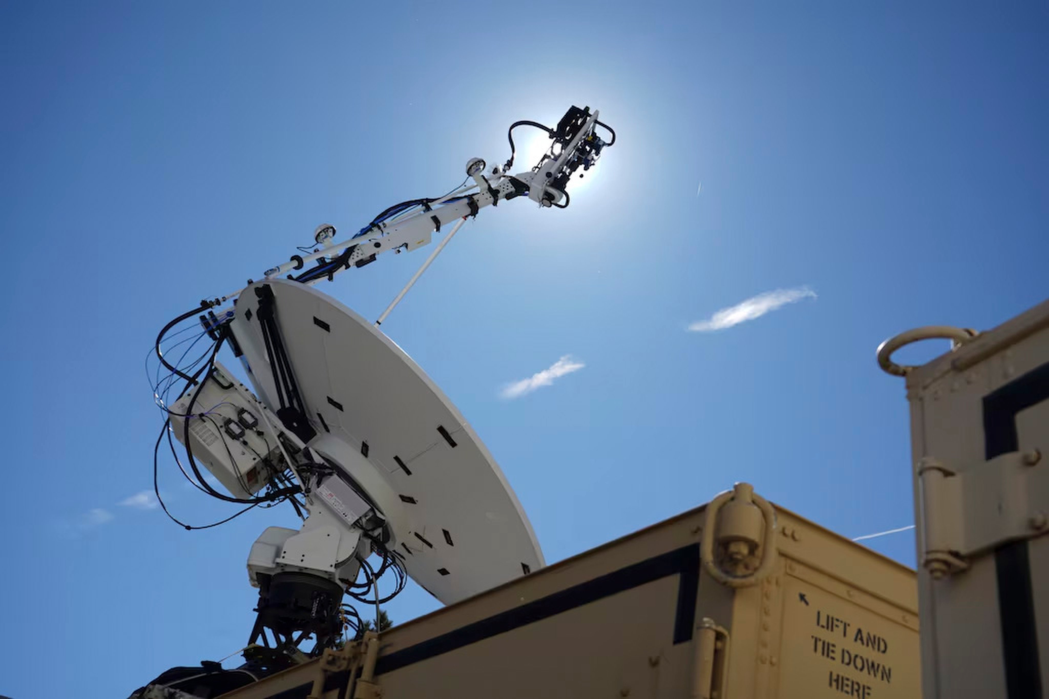 The US Space Force’s Remote Modular Terminal is designed to jam enemy satellite signals. Photo: US Space Force