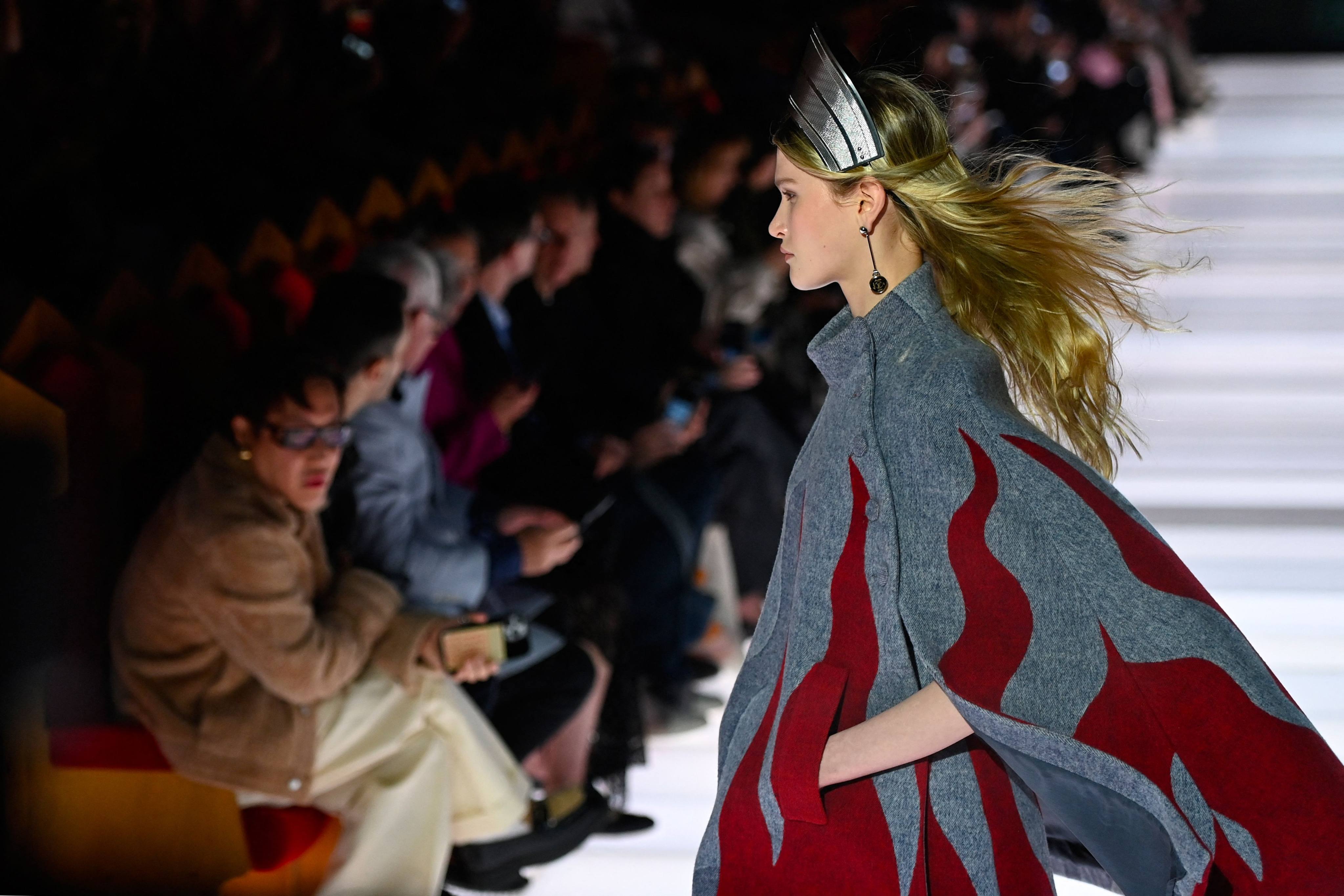 Capes featured in the Louis Vuitton cruise 2026 collection in May. Photo: AFP