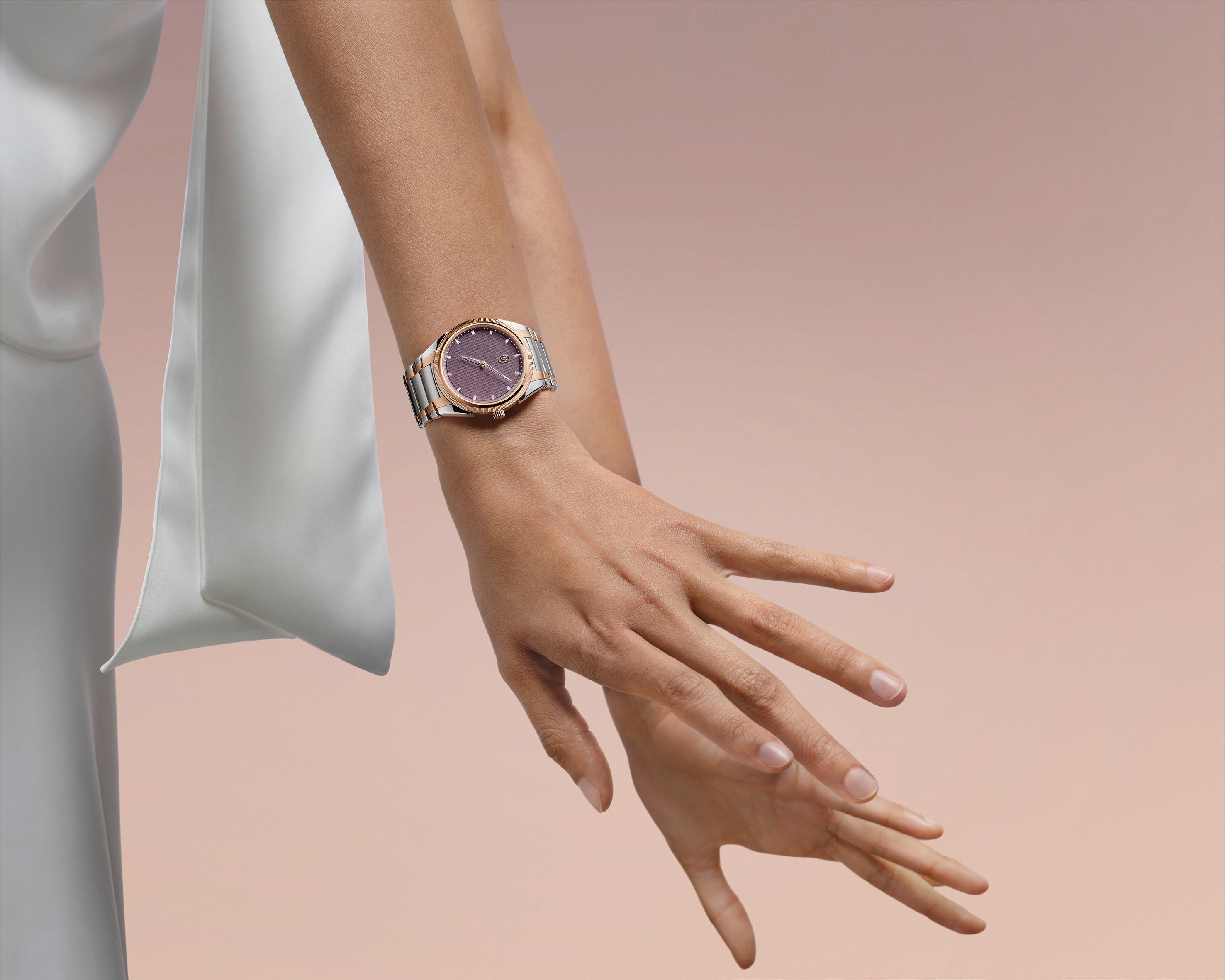 Parmigiani Fleurier’s Tonda PF Automatic 36mm Steel Rose Gold Deep Ruby. Photo: Handout