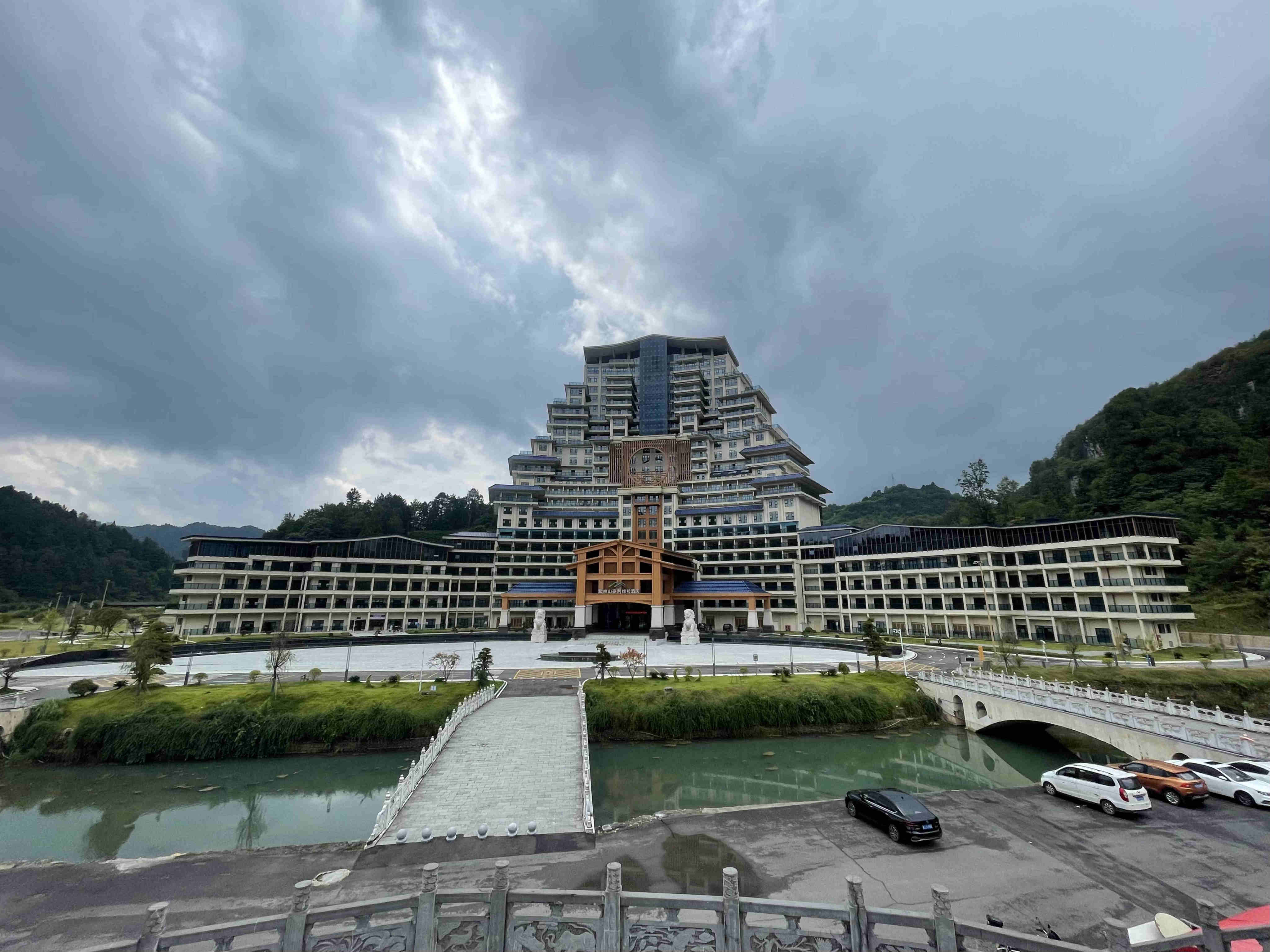Local governments across China accumulated large volumes of hidden debt in the 2010s as they raised funds for large-scale construction projects, such as this tourist attraction in Dushan county, Guizhou province. Photo: Luna Sun