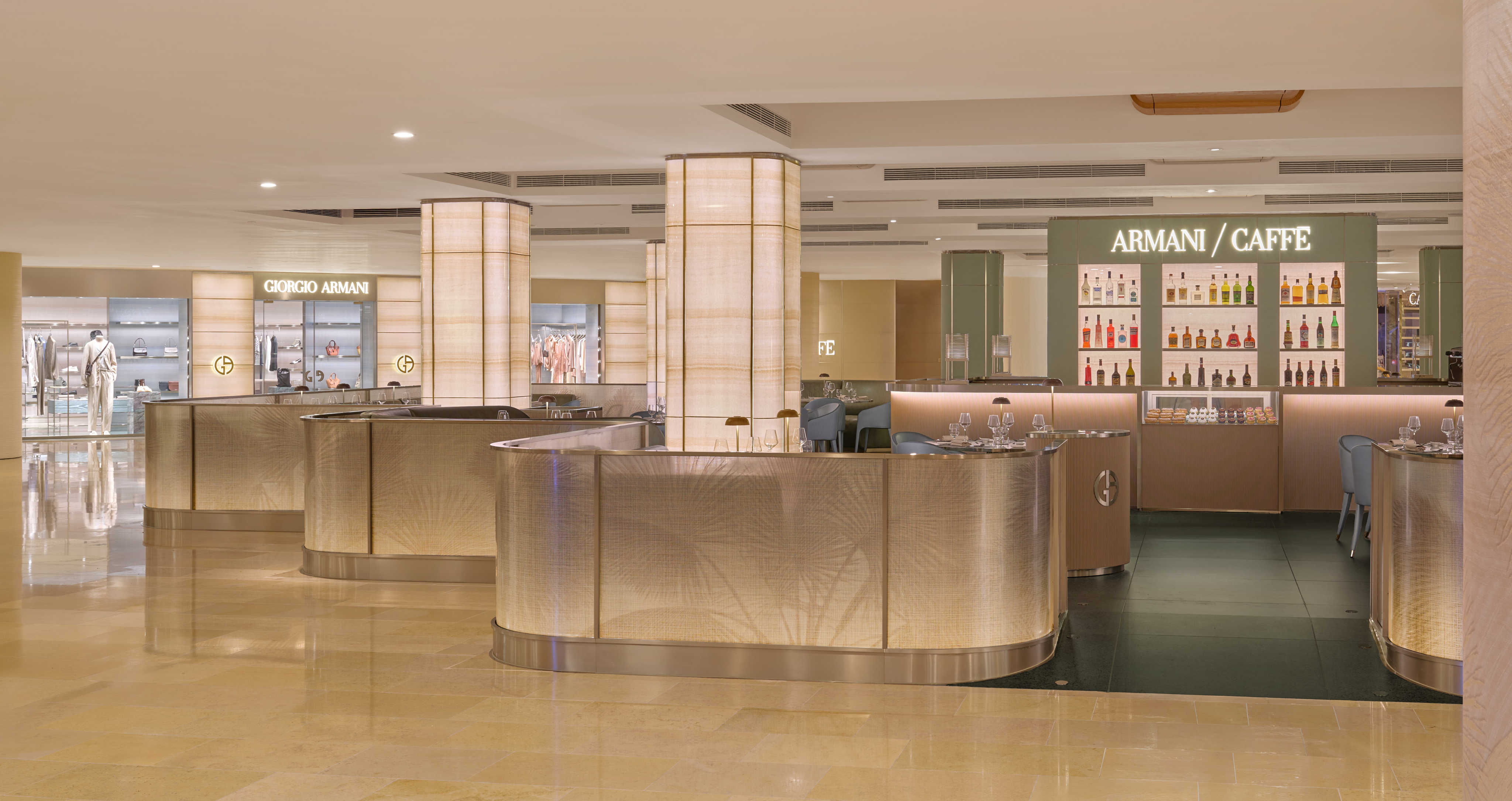 Armani/Caffè at Pacific Place in Hong Kong, brought to life by the late Giorgio Armani’s architectural team. Photo: Handout