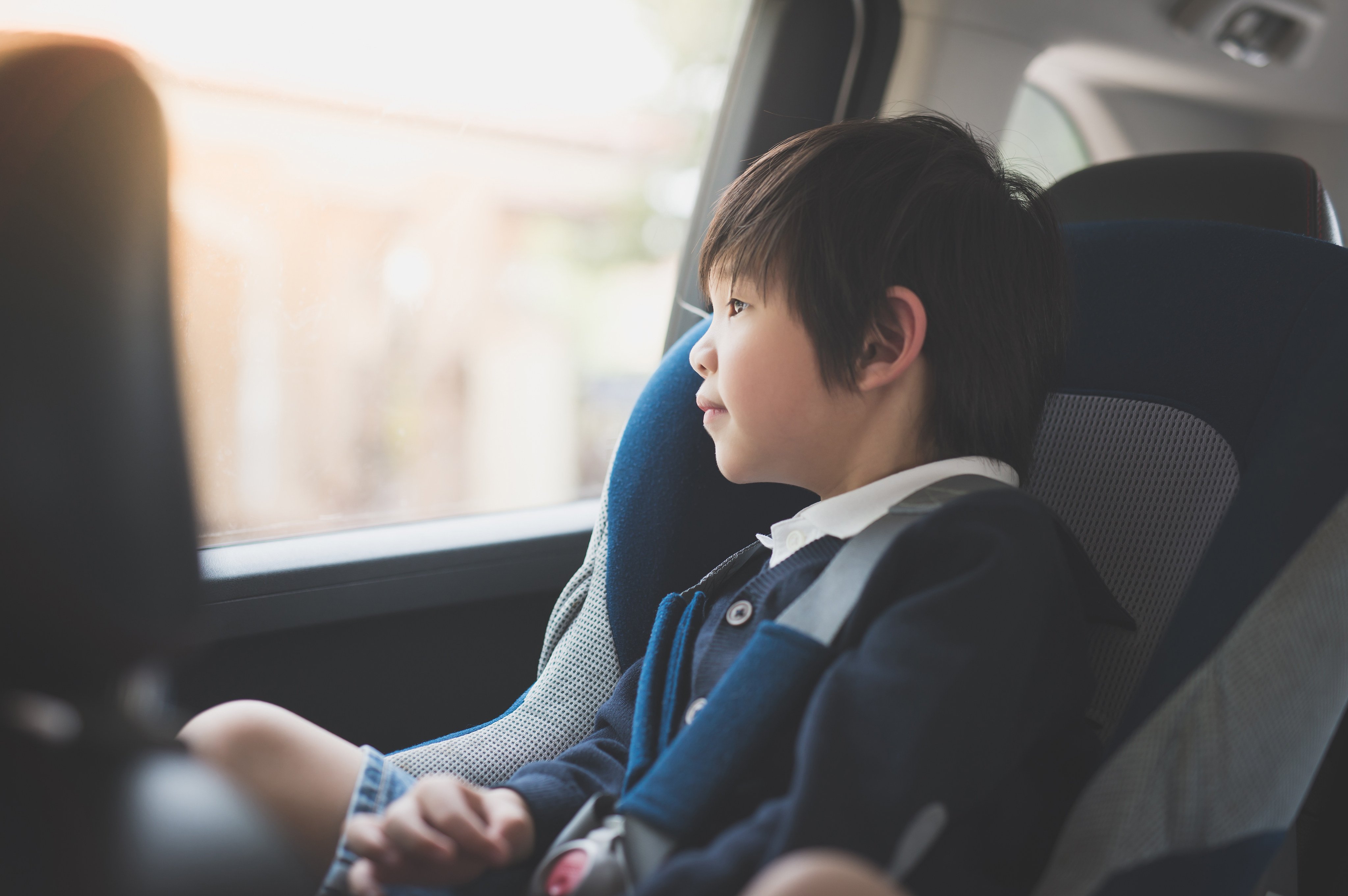 As of this month, drivers of private cars must ensure children under eight years old or shorter than 1.35 metres are secured in appropriate child restraints. Photo: Shutterstock