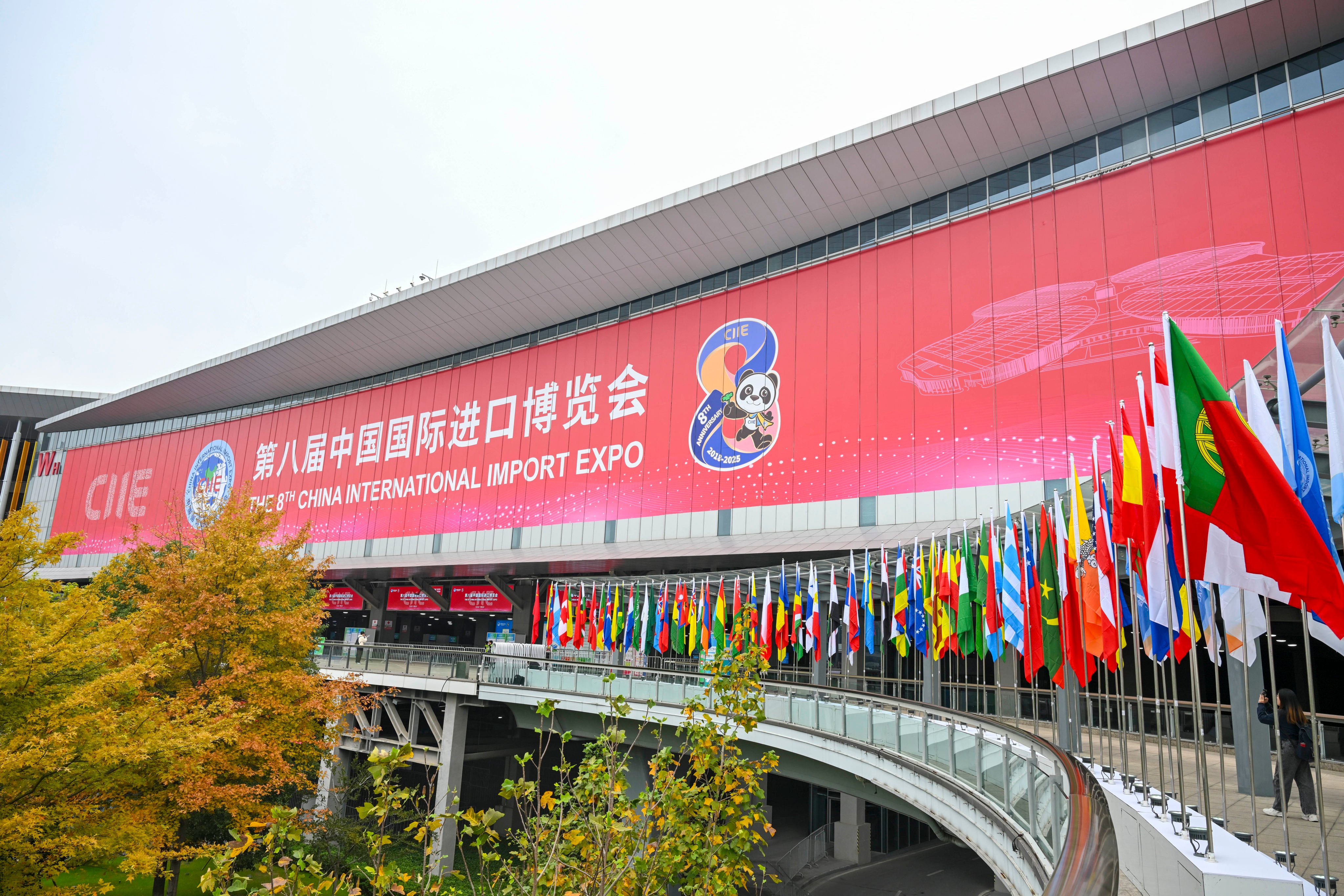 The National Exhibition and Convention Centre in Shanghai is the venue for the China International Import Expo. This year, the CIIE has attracted 4,108 companies from around the world. Photo: Xinhua