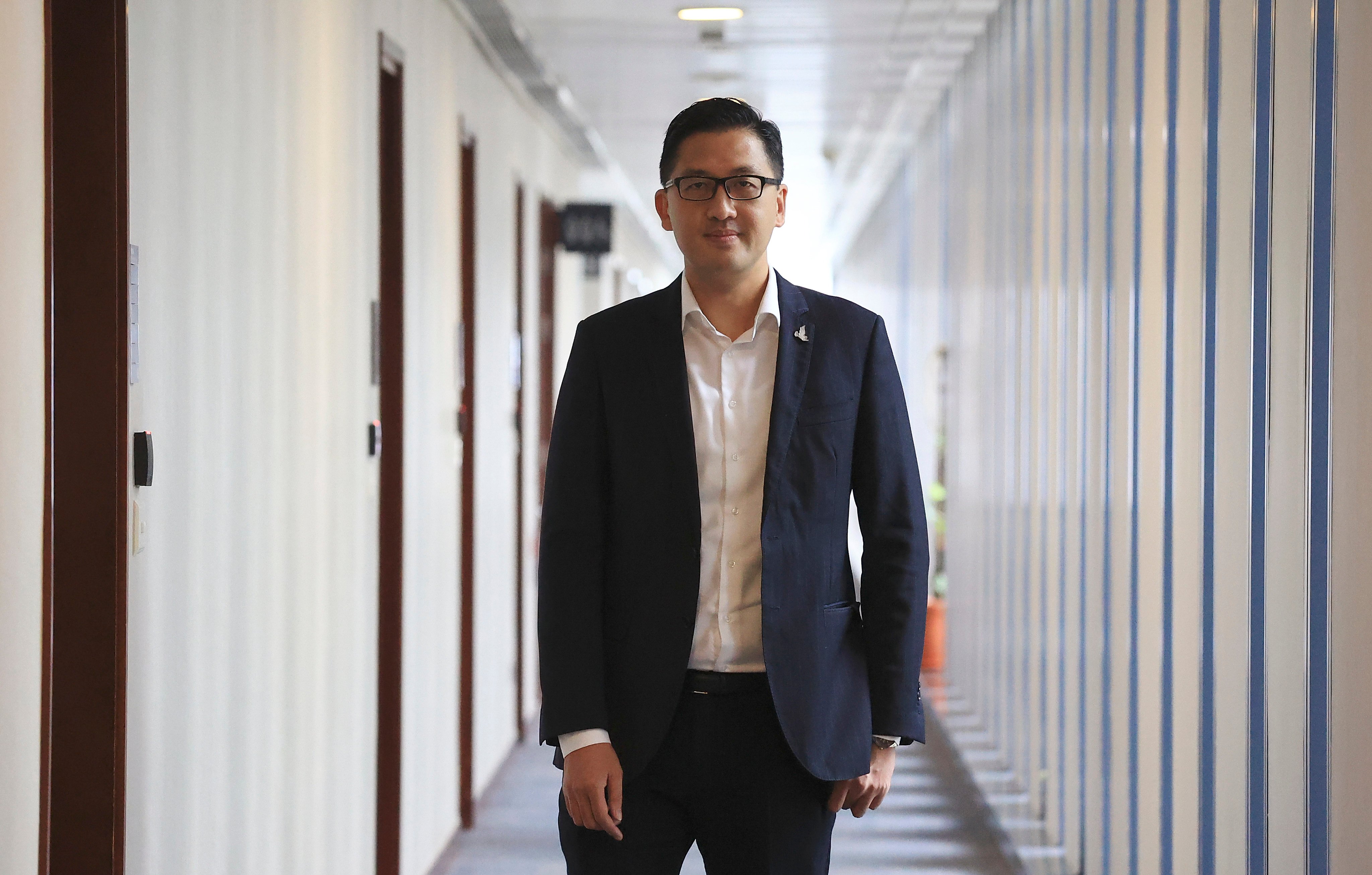 Lam Cheuk-ting in the Legislative Council building in November 2020. Photo: May Tse