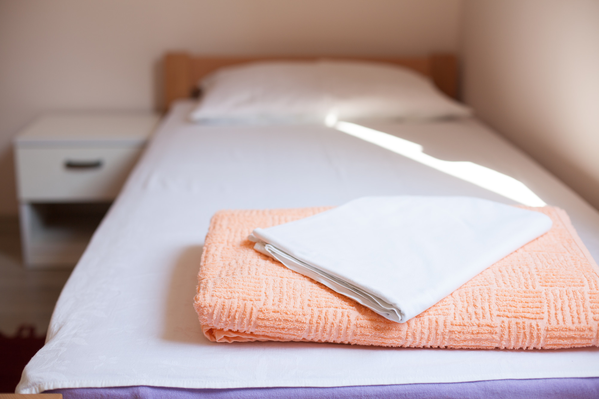 The guest even threw the budget hotel’s bedding into the bathroom, soaking it with water and shower gel. Photo: Shutterstock