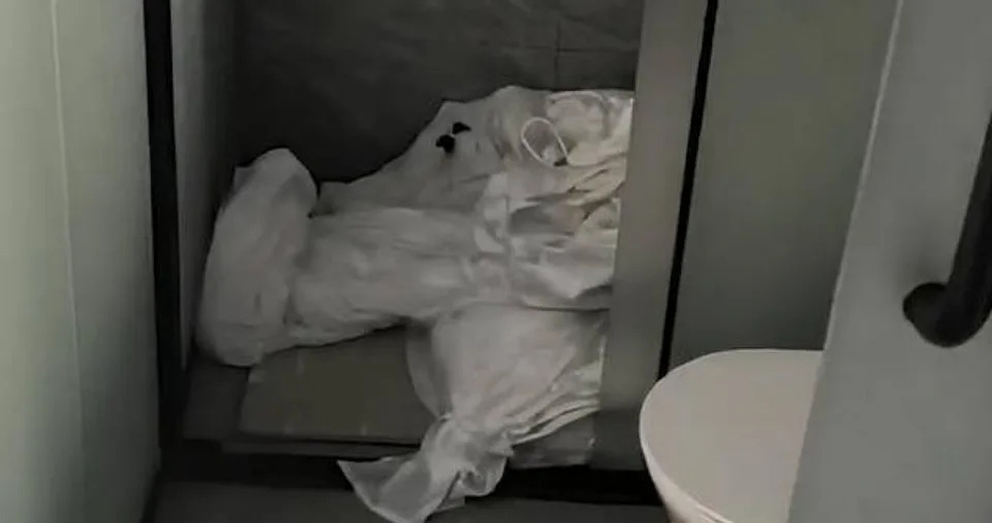 The angry woman inundated the bathroom with water by turning on the basin tap and shower. Photo: Handout