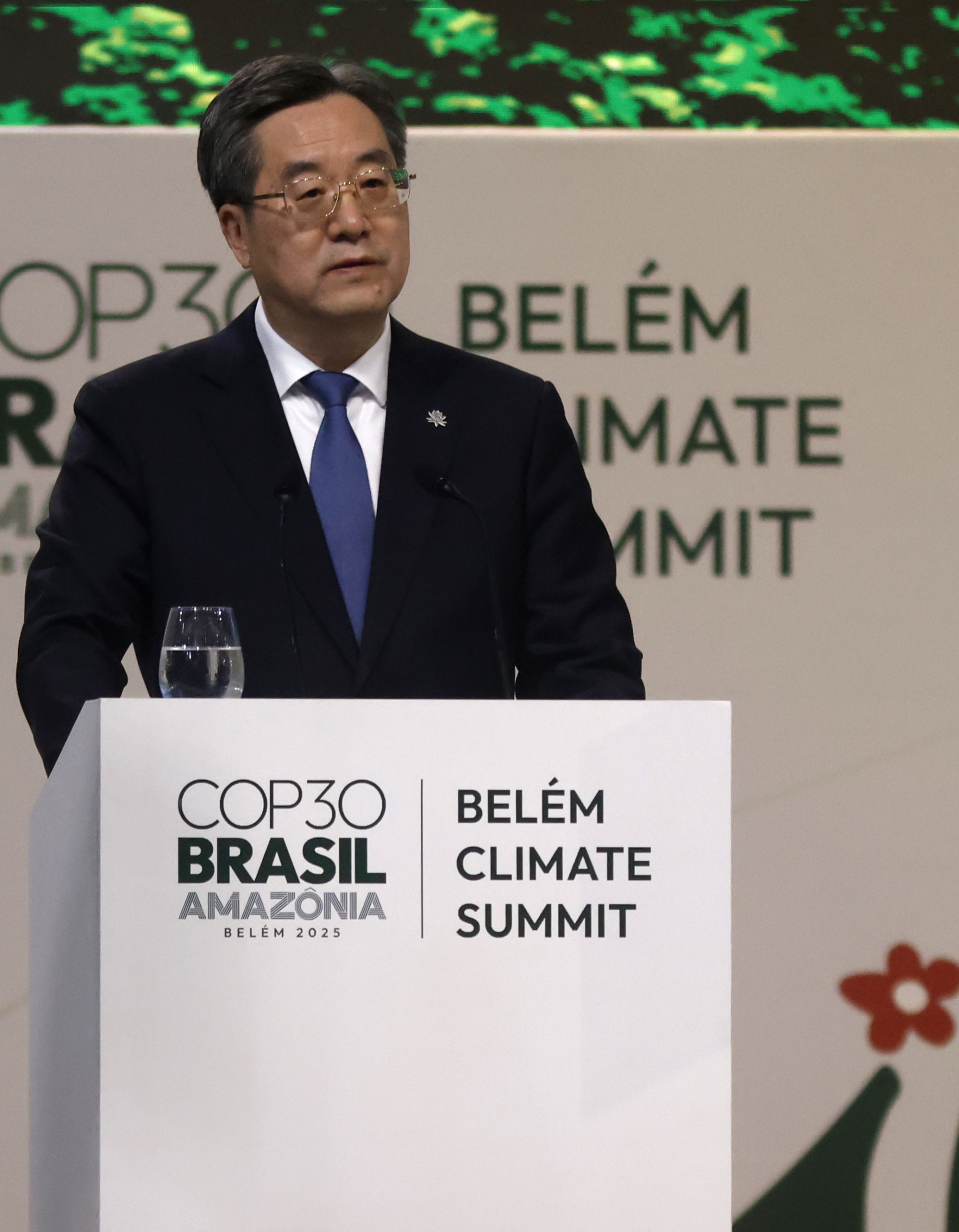 Chinese Vice-Premier Ding Xuexiang at the Cop30 climate summit on Thursday. Photo: handout