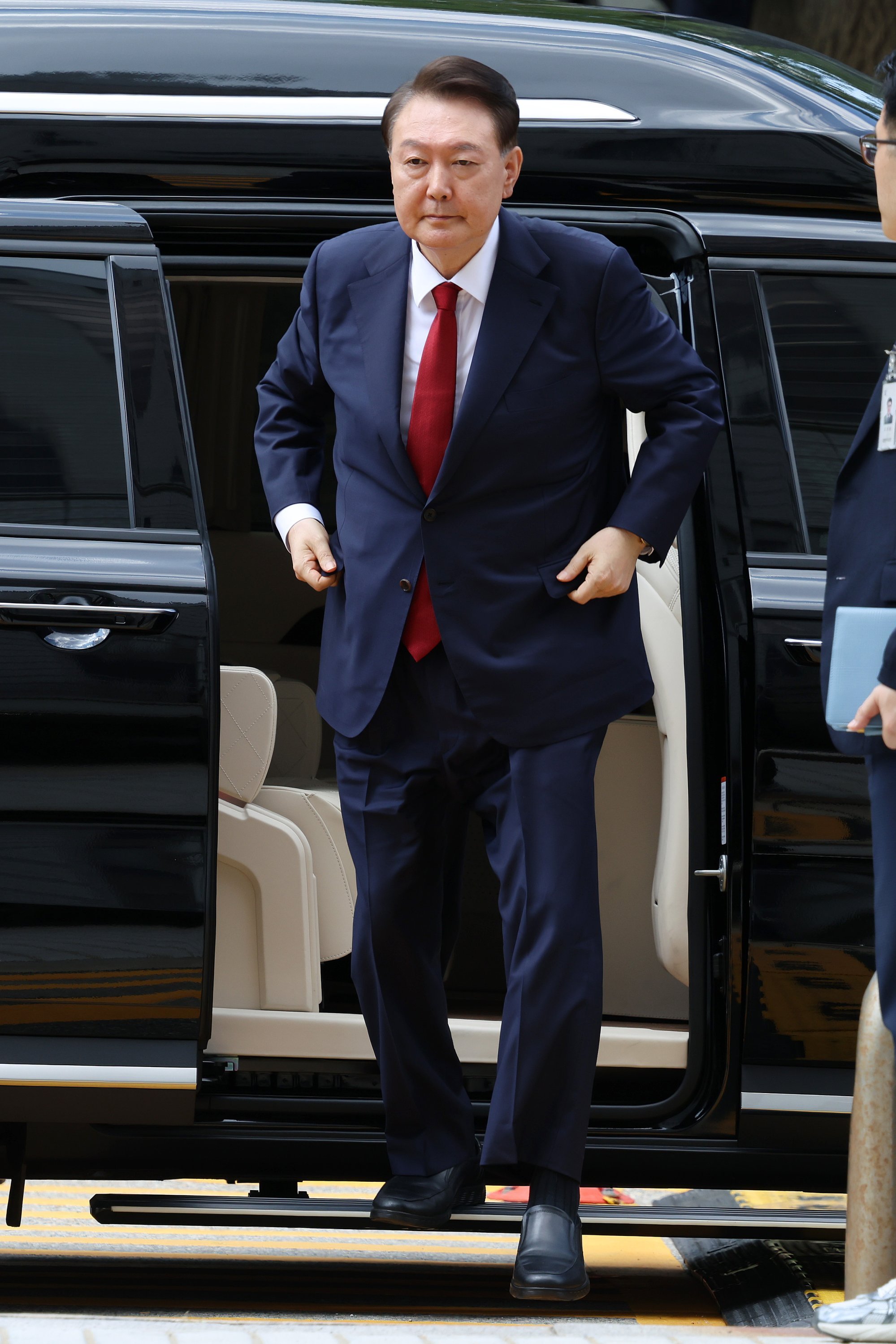 Former president Yoon Suk-yeol arrives at the Seoul Central District Court on July 9. Photo: EPA Former president Yoon Suk-yeol arrives at the Seoul Central District Court on July 9. Photo: EPA