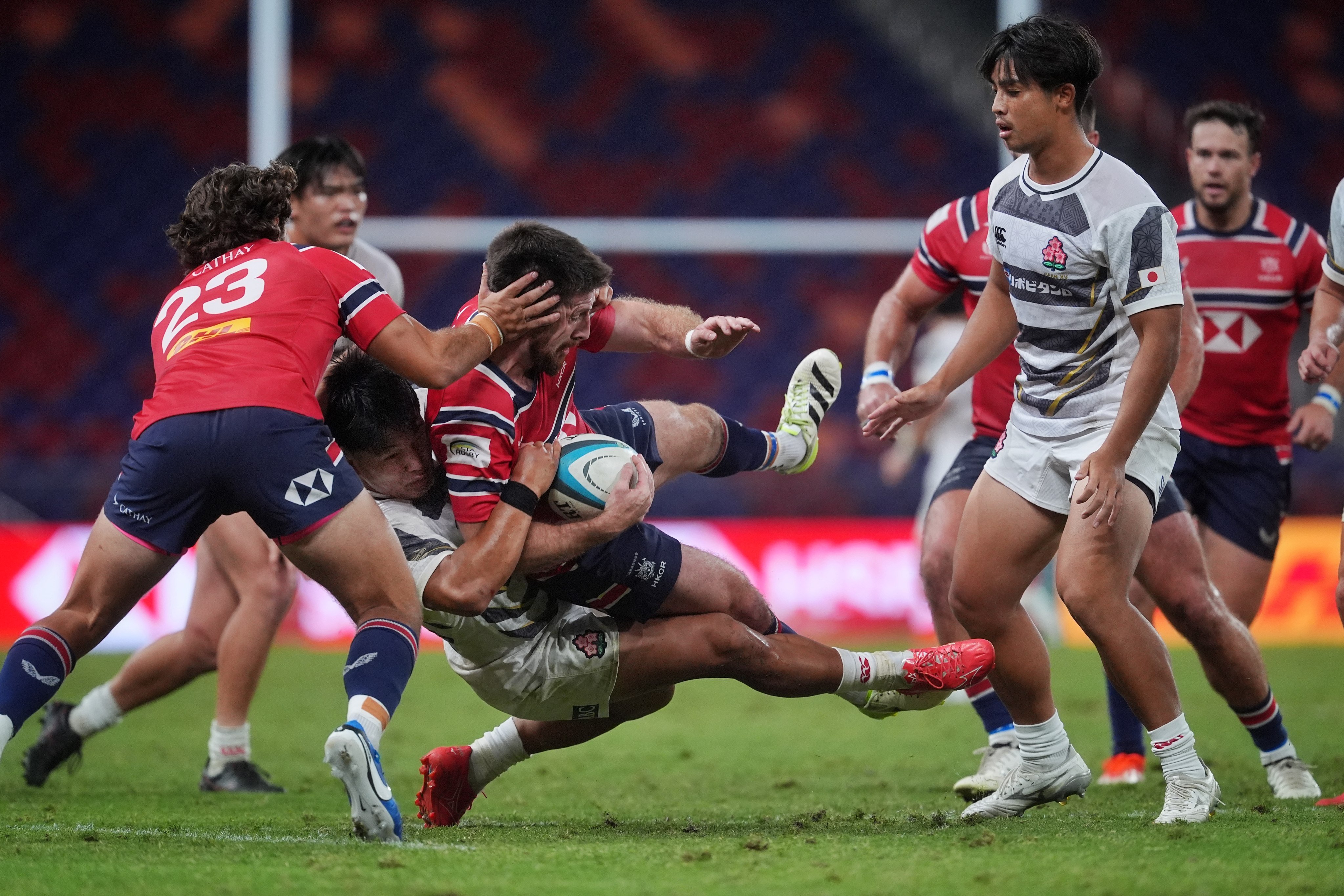Gregor McNeish, pictured in possession against Japan A, is among those coming into the starting line-up to face the Brumbies. Photo: Elson Li